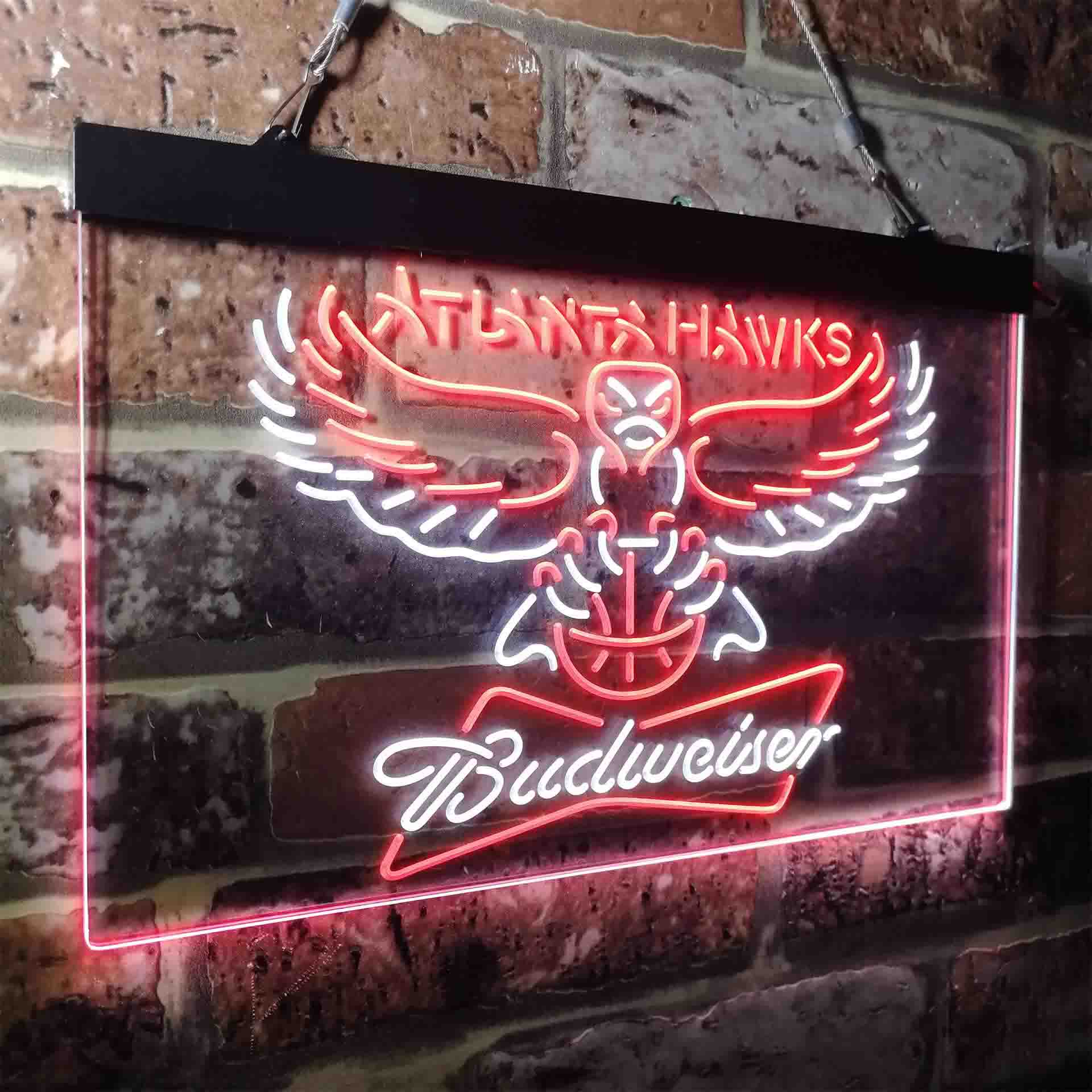 atlanta hawks nba budweiser beer LED Neon Sign