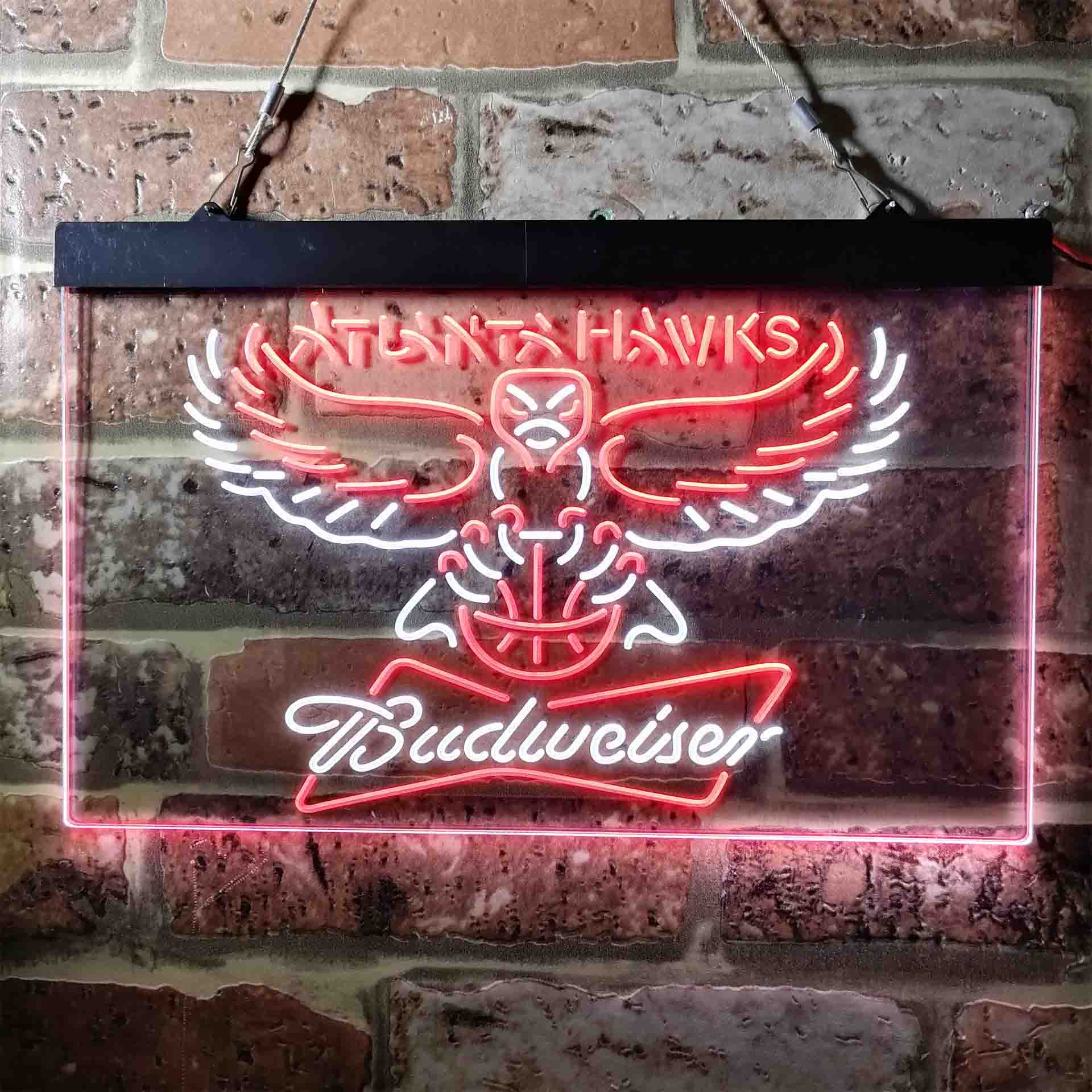 atlanta hawks nba budweiser beer LED Neon Sign