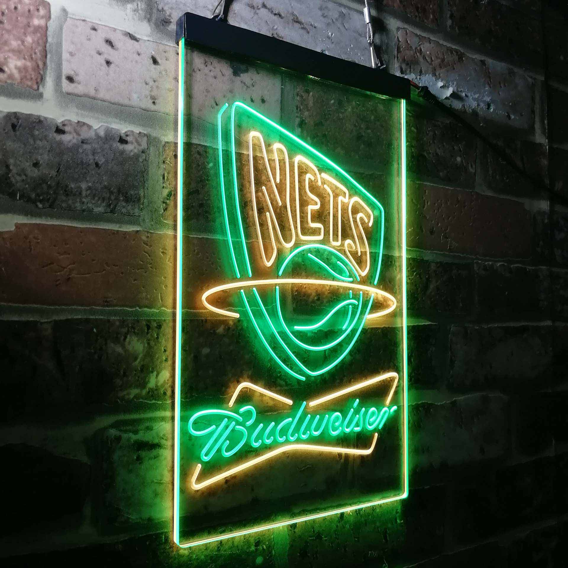 New Jersey Nets Budweiser LED Neon Sign