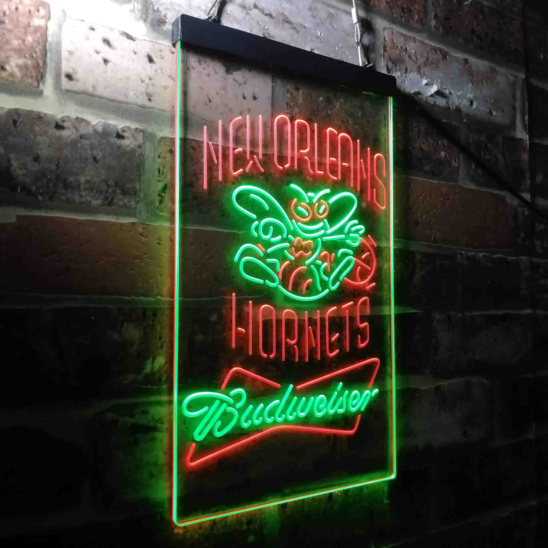 New Orleans Hornets Budweiser LED Neon Sign