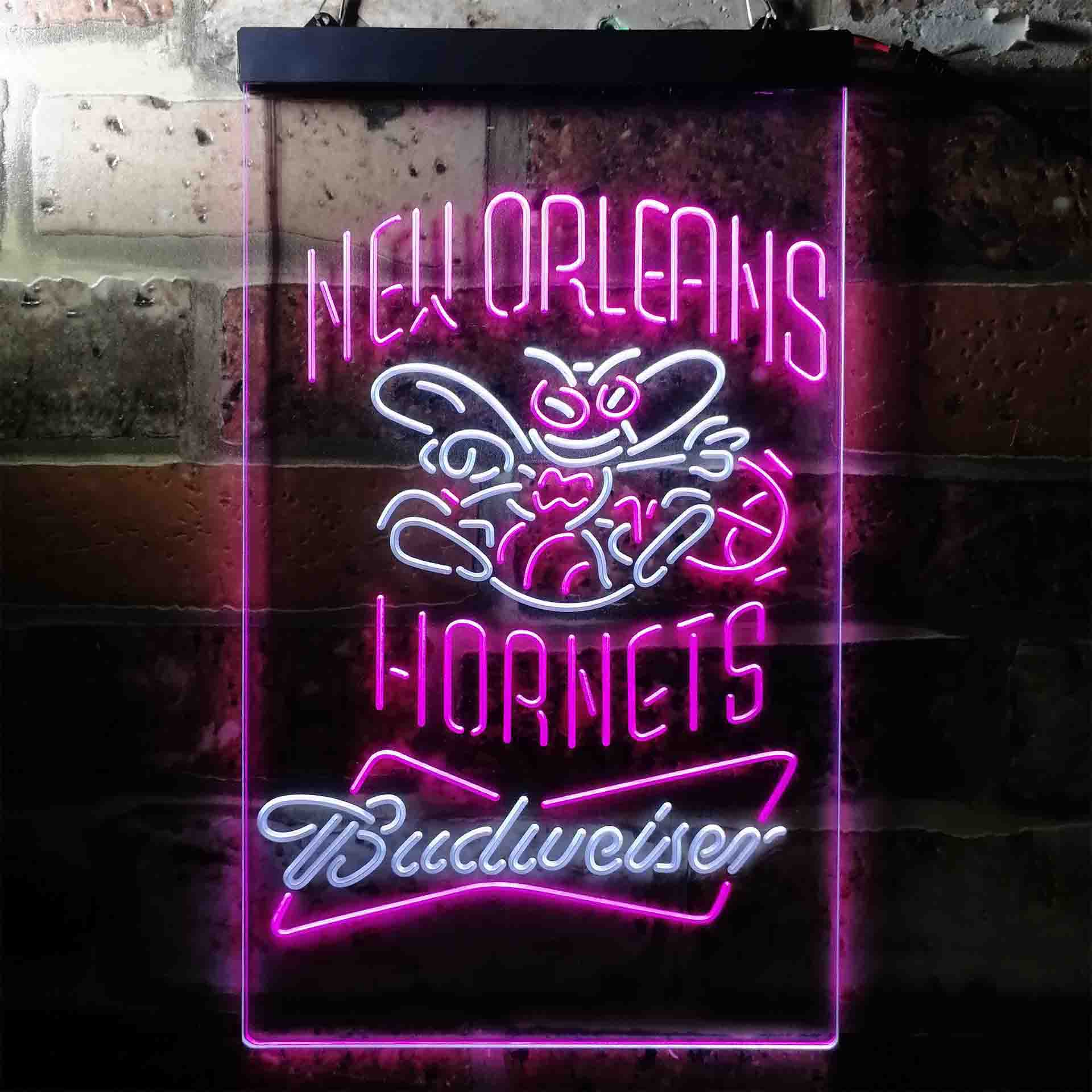 New Orleans Hornets Budweiser LED Neon Sign