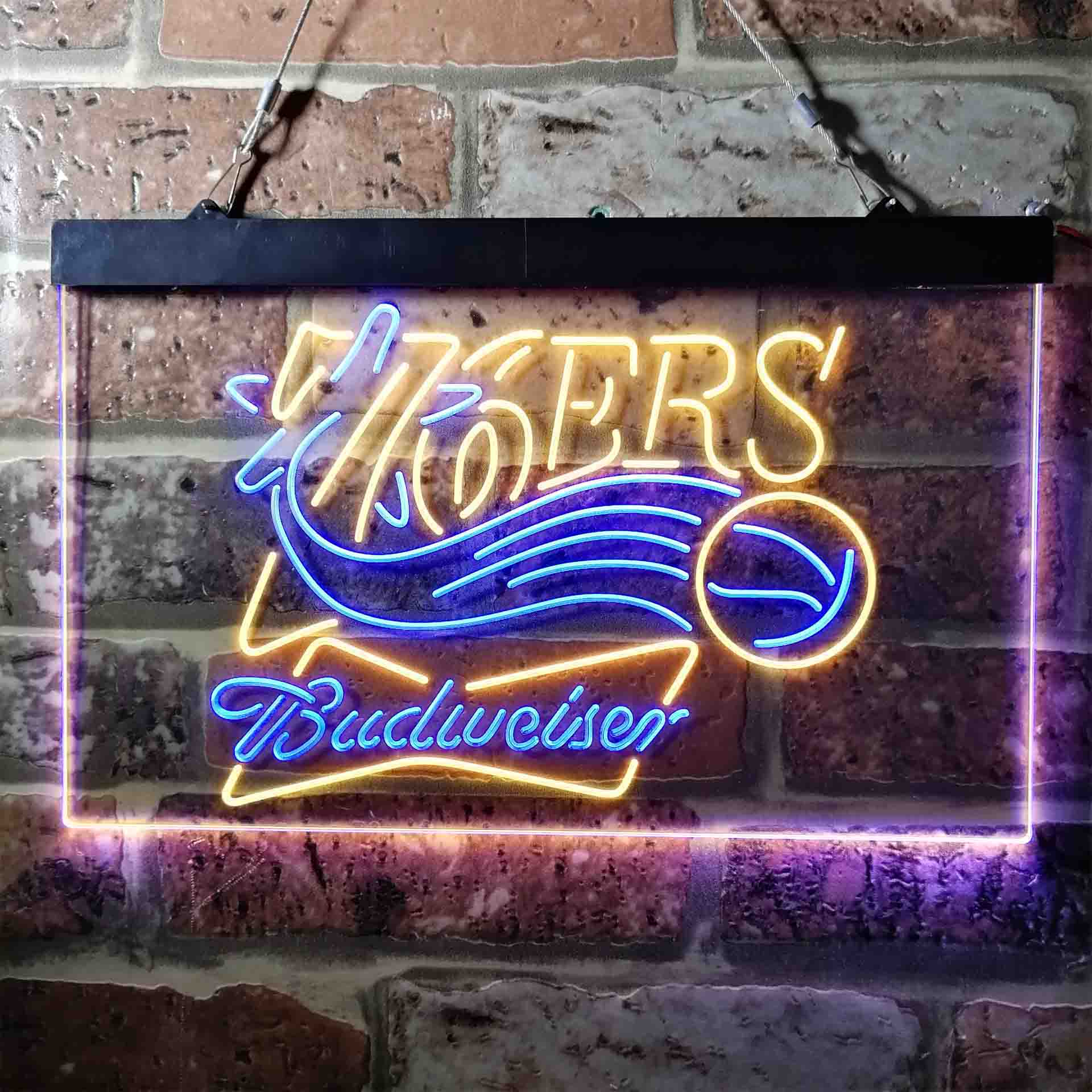 Philadelphia 76ers Budweisers LED Neon Sign