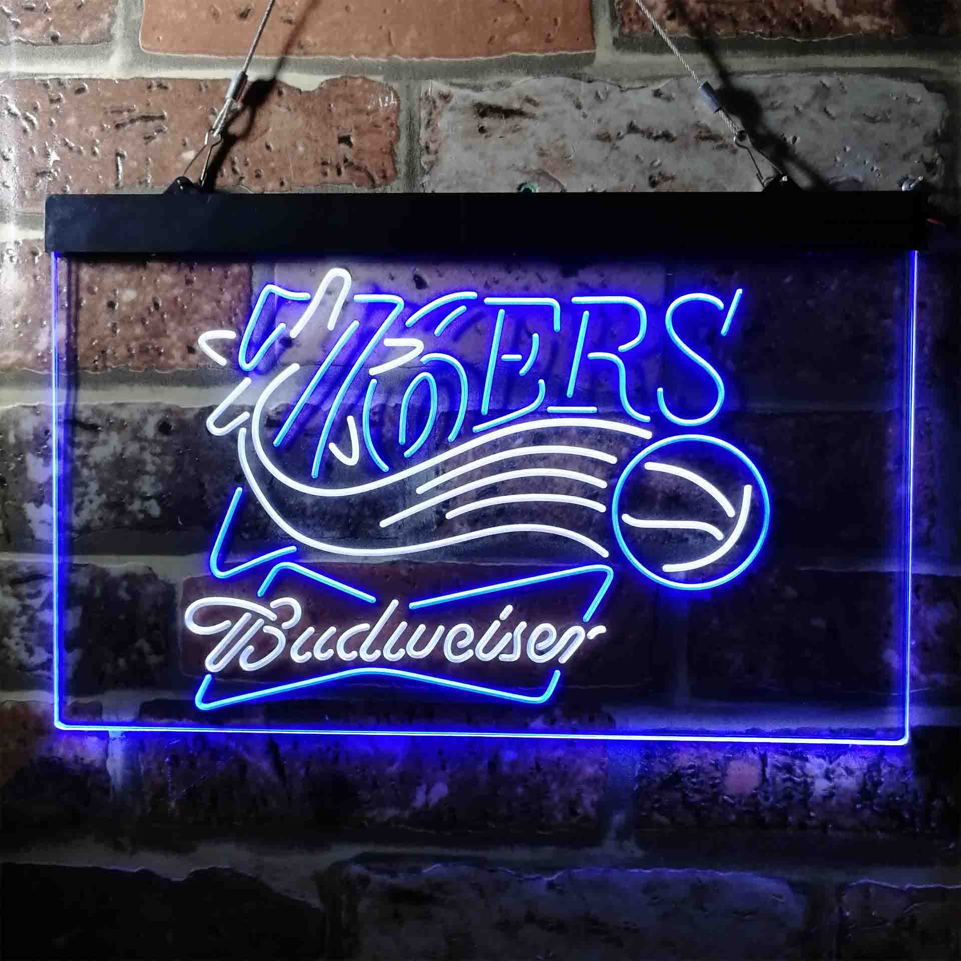 Philadelphia 76ers Budweisers LED Neon Sign
