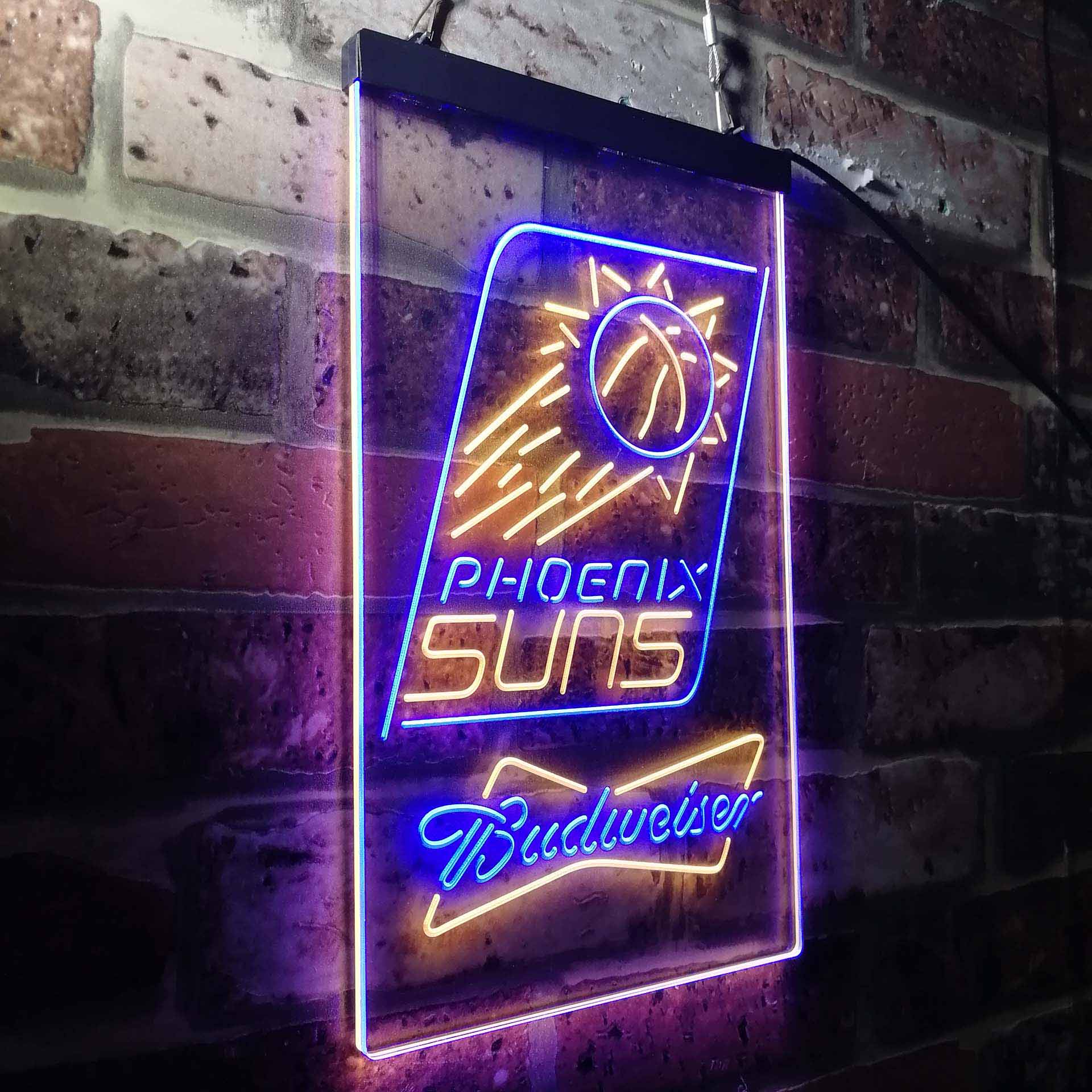 Phoenix Suns Budweiser Beer LED Neon Sign