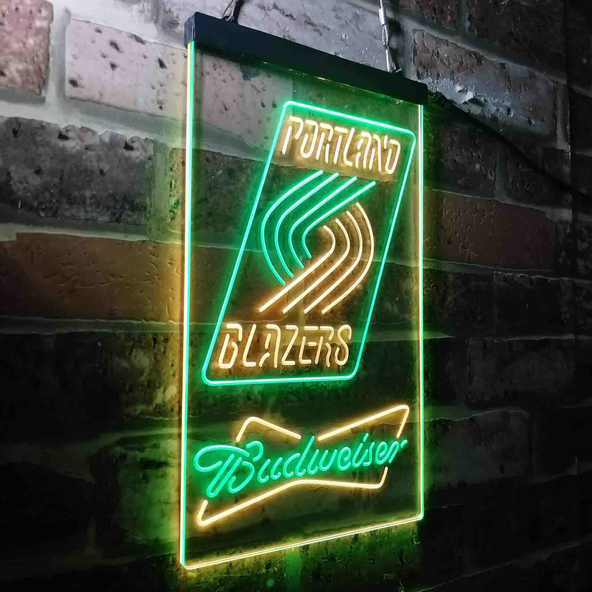 Portlands League Club Trail Basketball Souvenir Budweisers Blazers LED Neon Sign