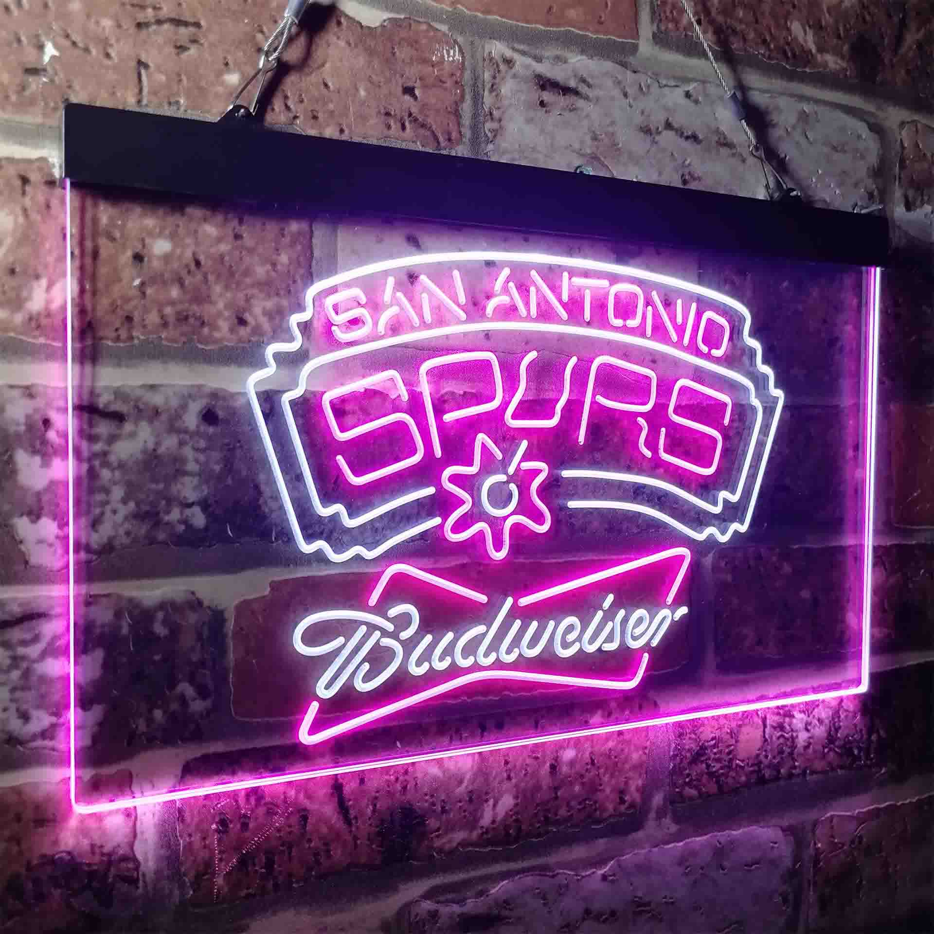 san antonio spurs Budweisers LED Neon Sign