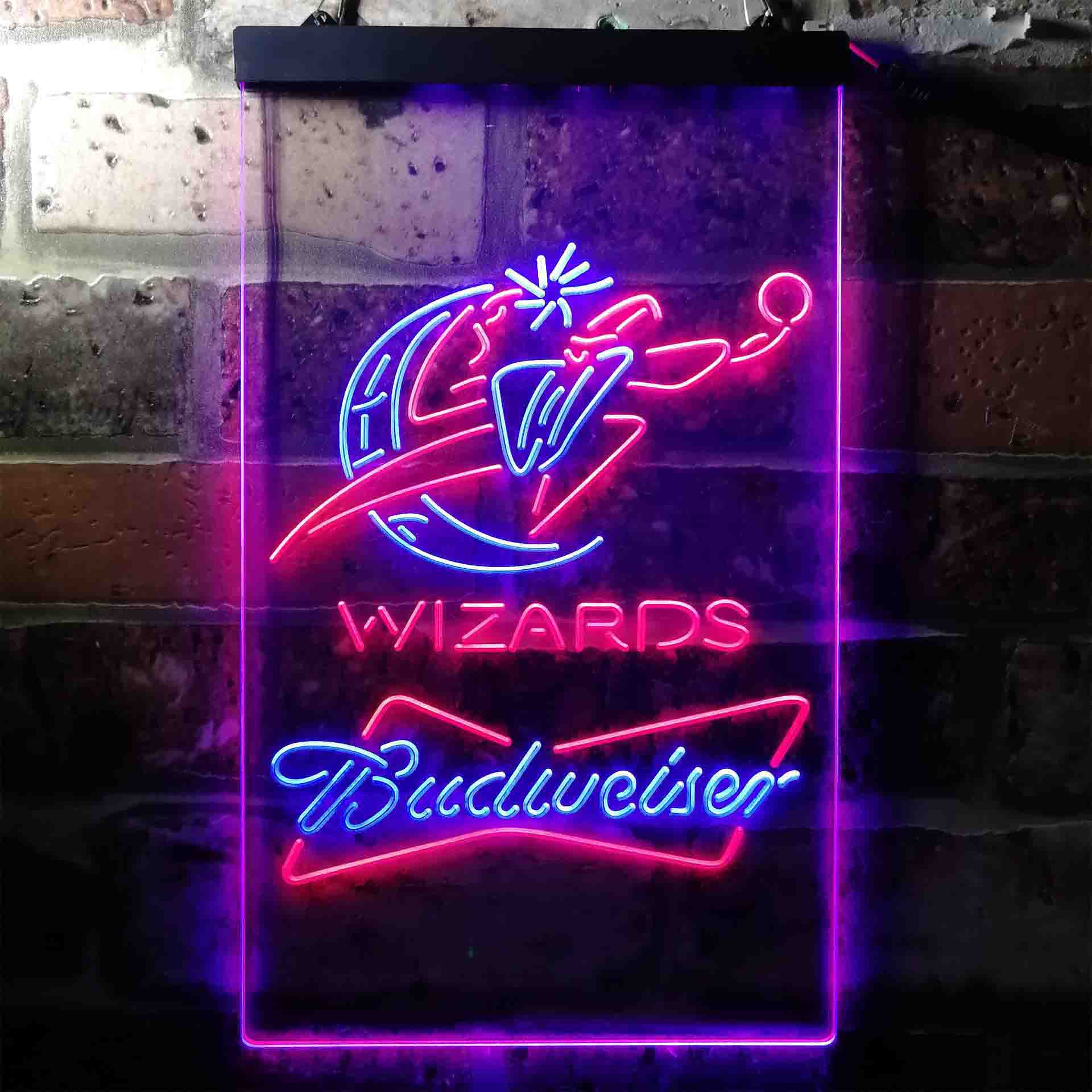 washington wizards budweiser beer LED Neon Sign
