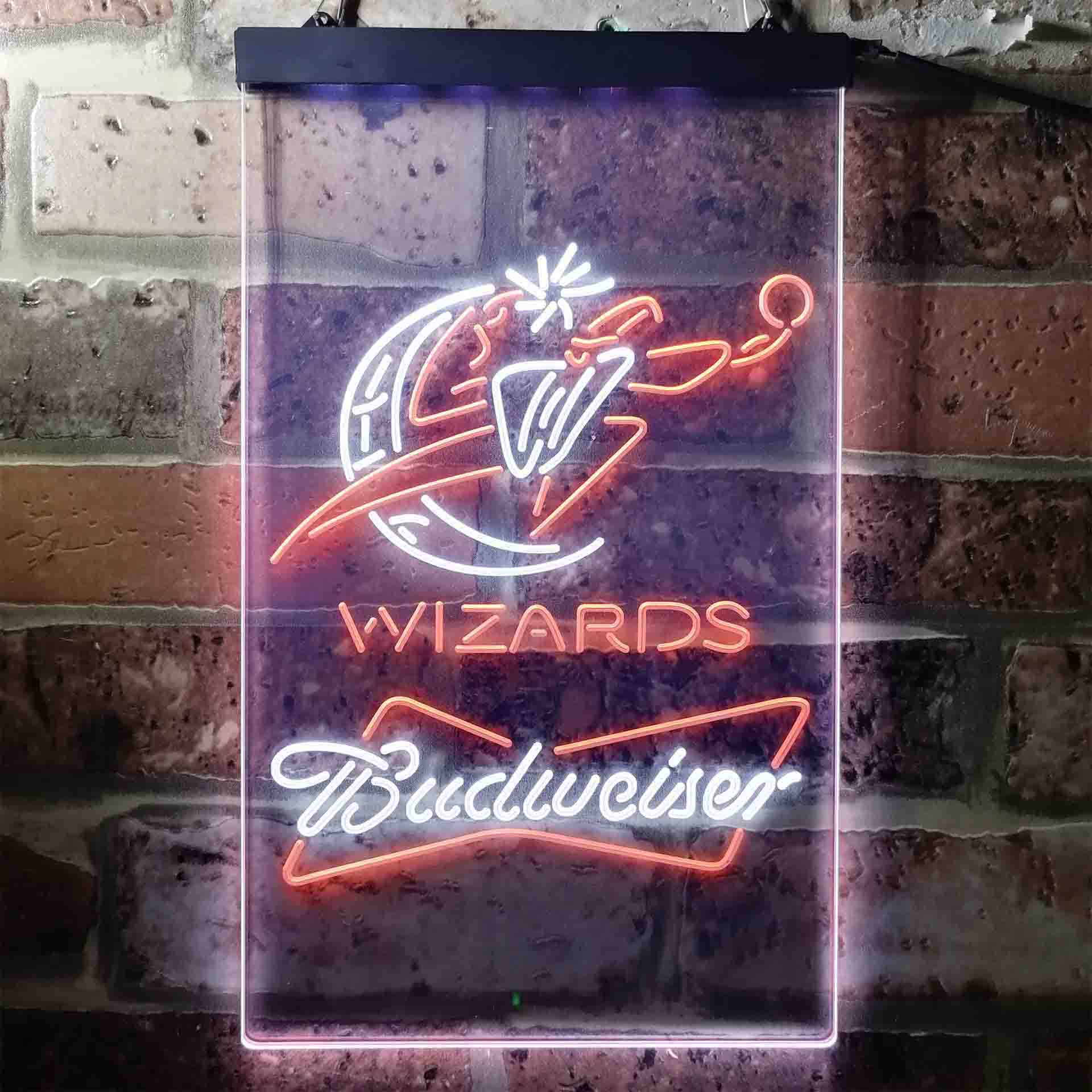 washington wizards budweiser beer LED Neon Sign