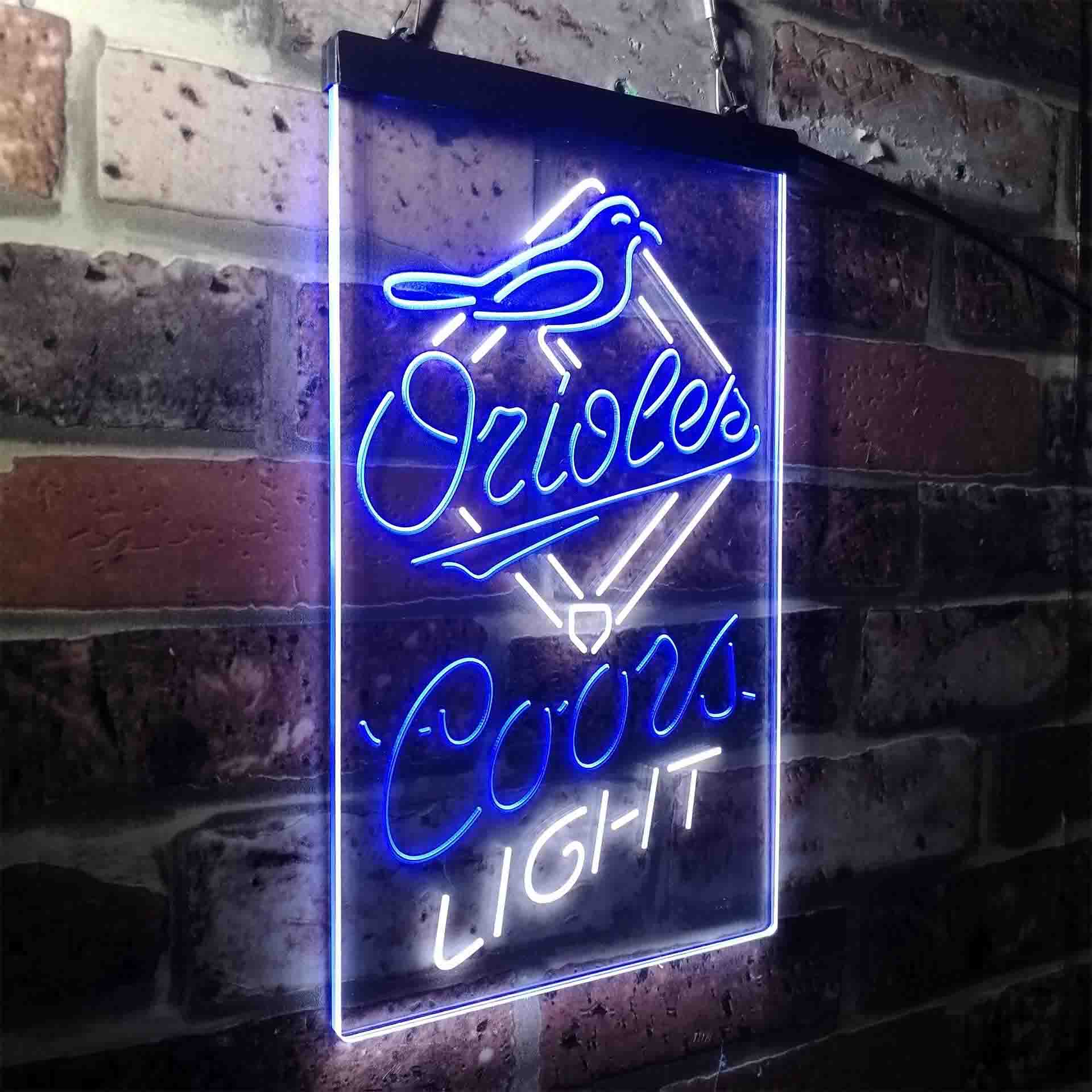 Baltimore Orioles Coors Light LED Neon Sign