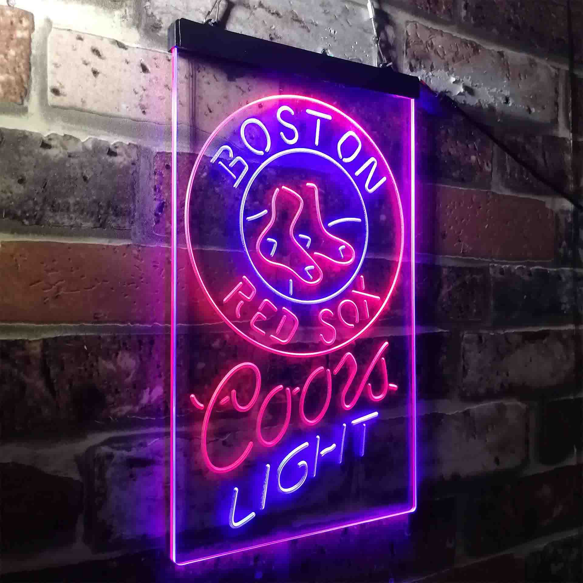 Boston Red Sox Coors Light LED Neon Sign