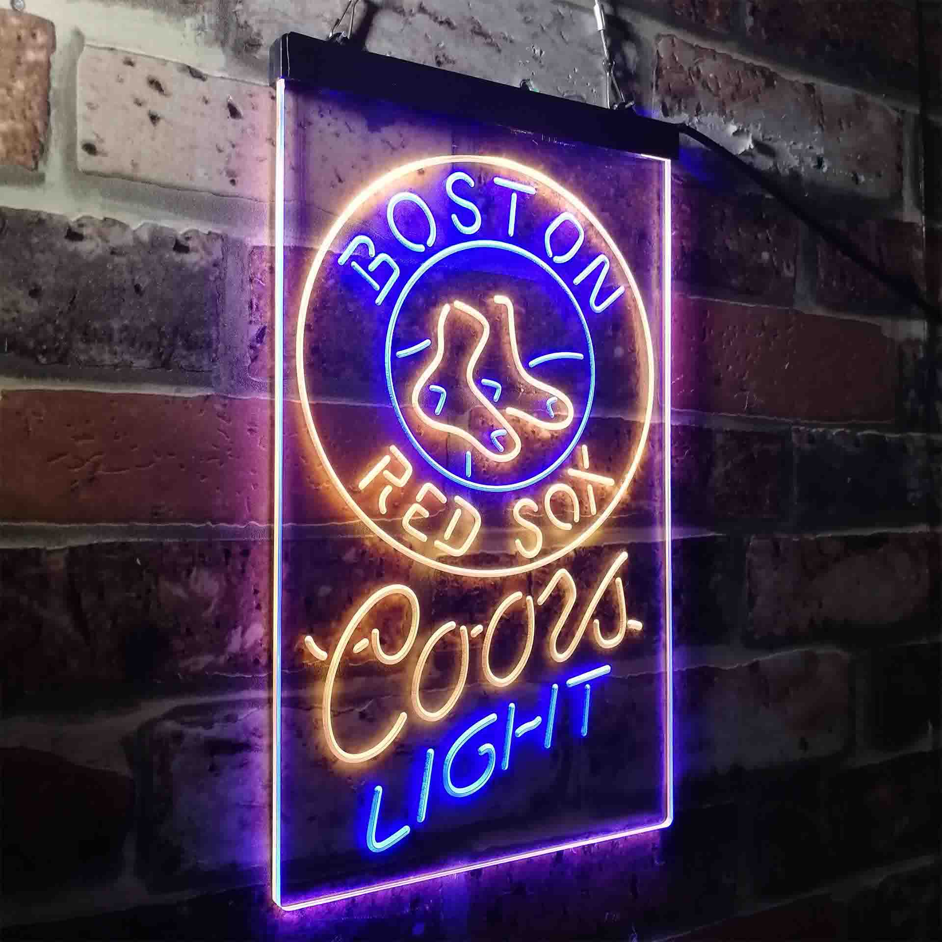 Boston Red Sox Coors Light LED Neon Sign