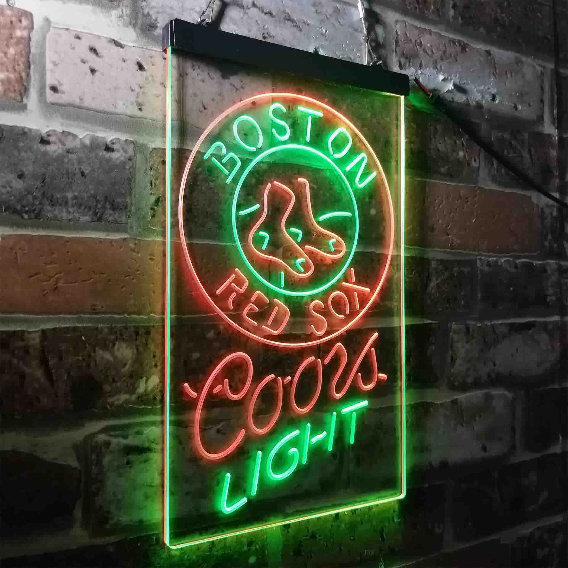 Boston Red Sox Coors Light LED Neon Sign