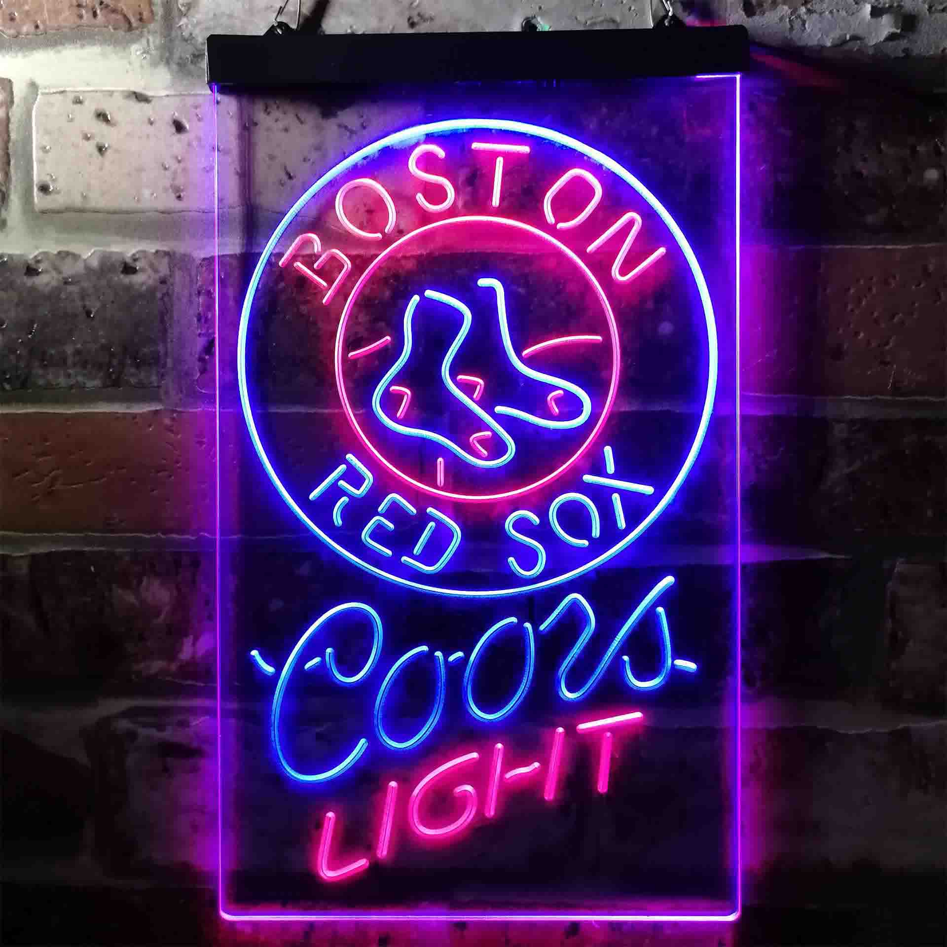 Boston Red Sox Coors Light LED Neon Sign