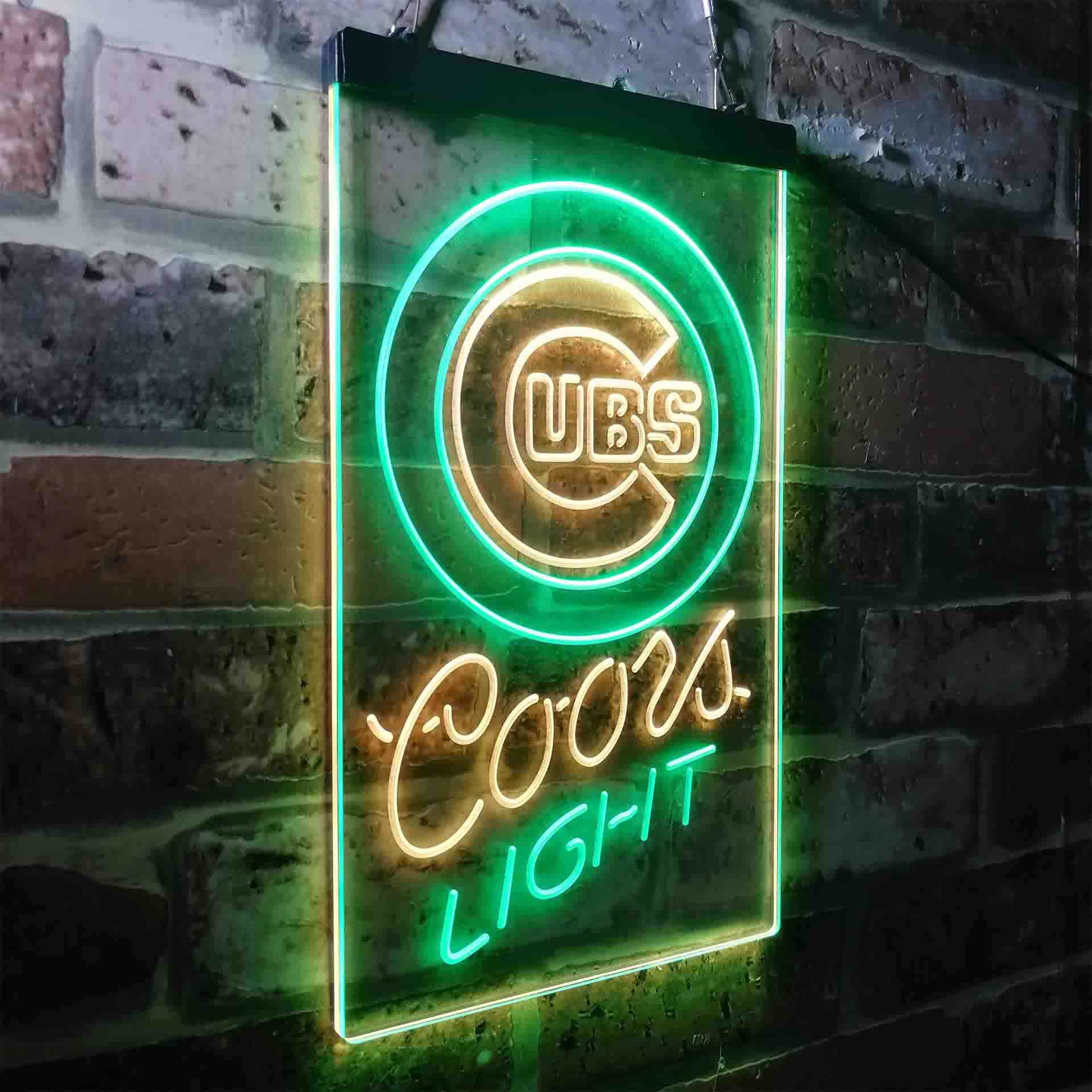 Chicago Cubs Coors Light LED Neon Sign