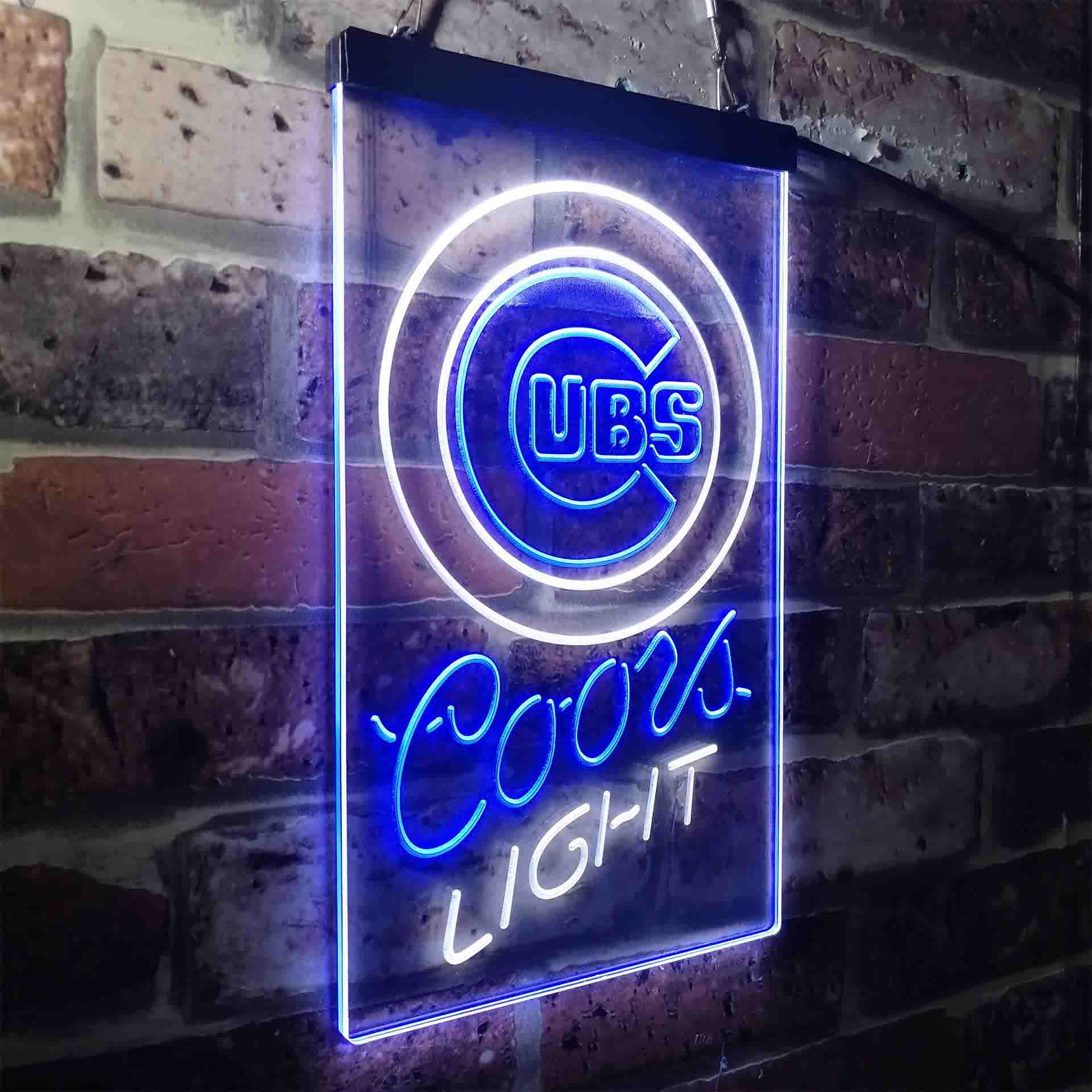 Chicago Cubs Coors Light LED Neon Sign