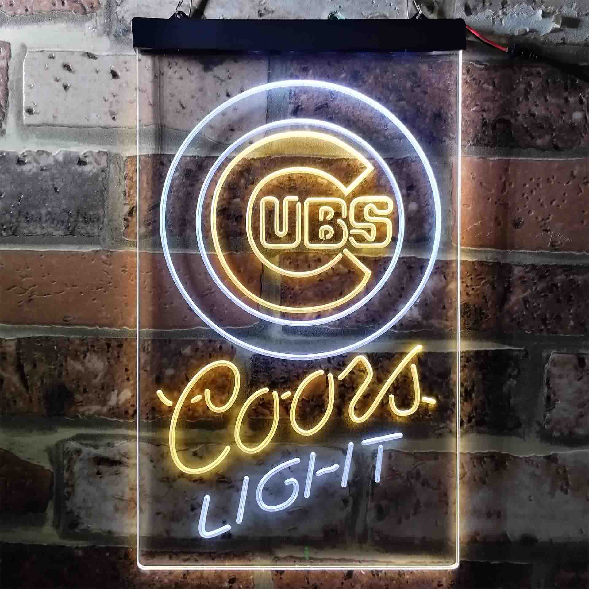 Chicago Cubs Coors Light LED Neon Sign