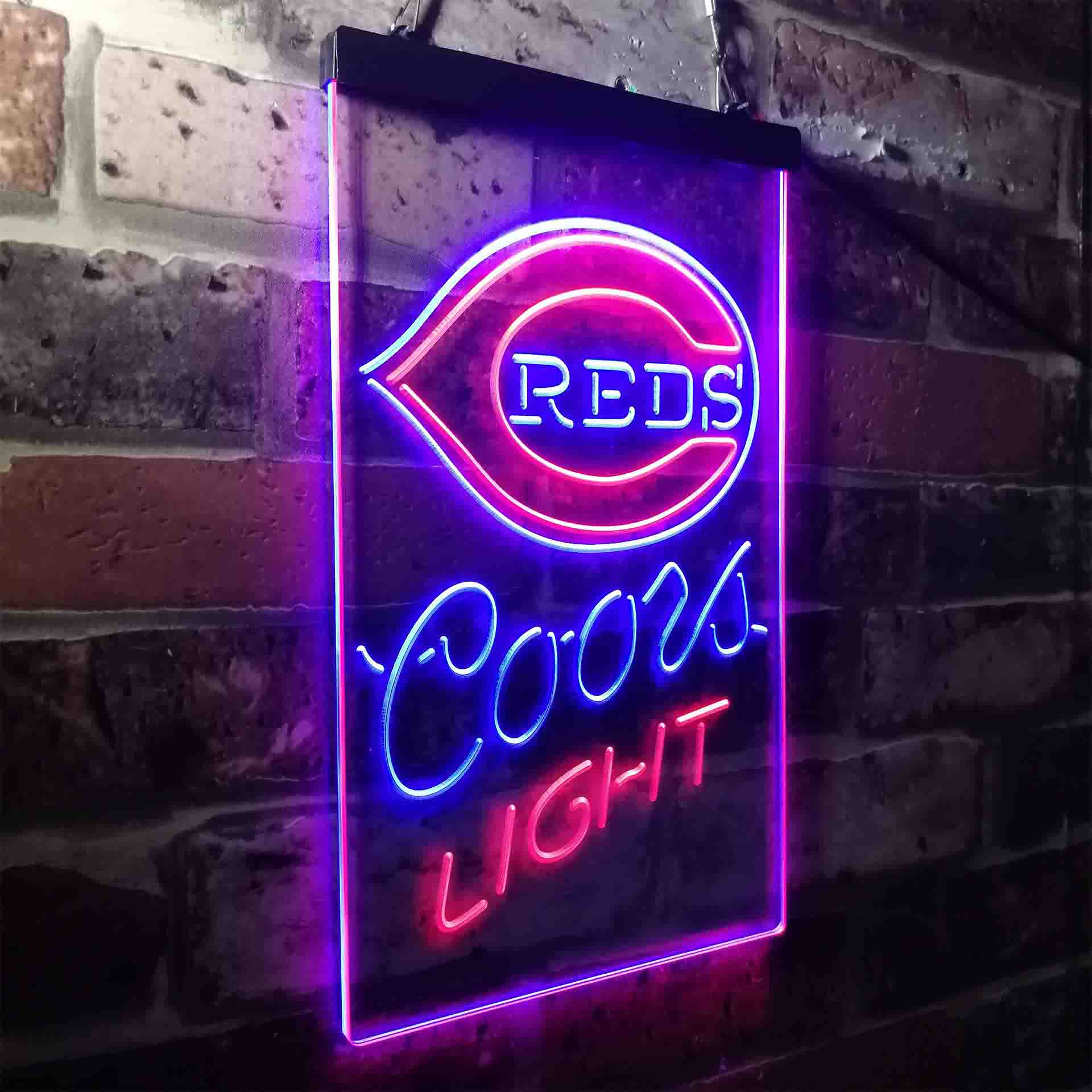 Cincinnati Reds Coors Light LED Neon Sign