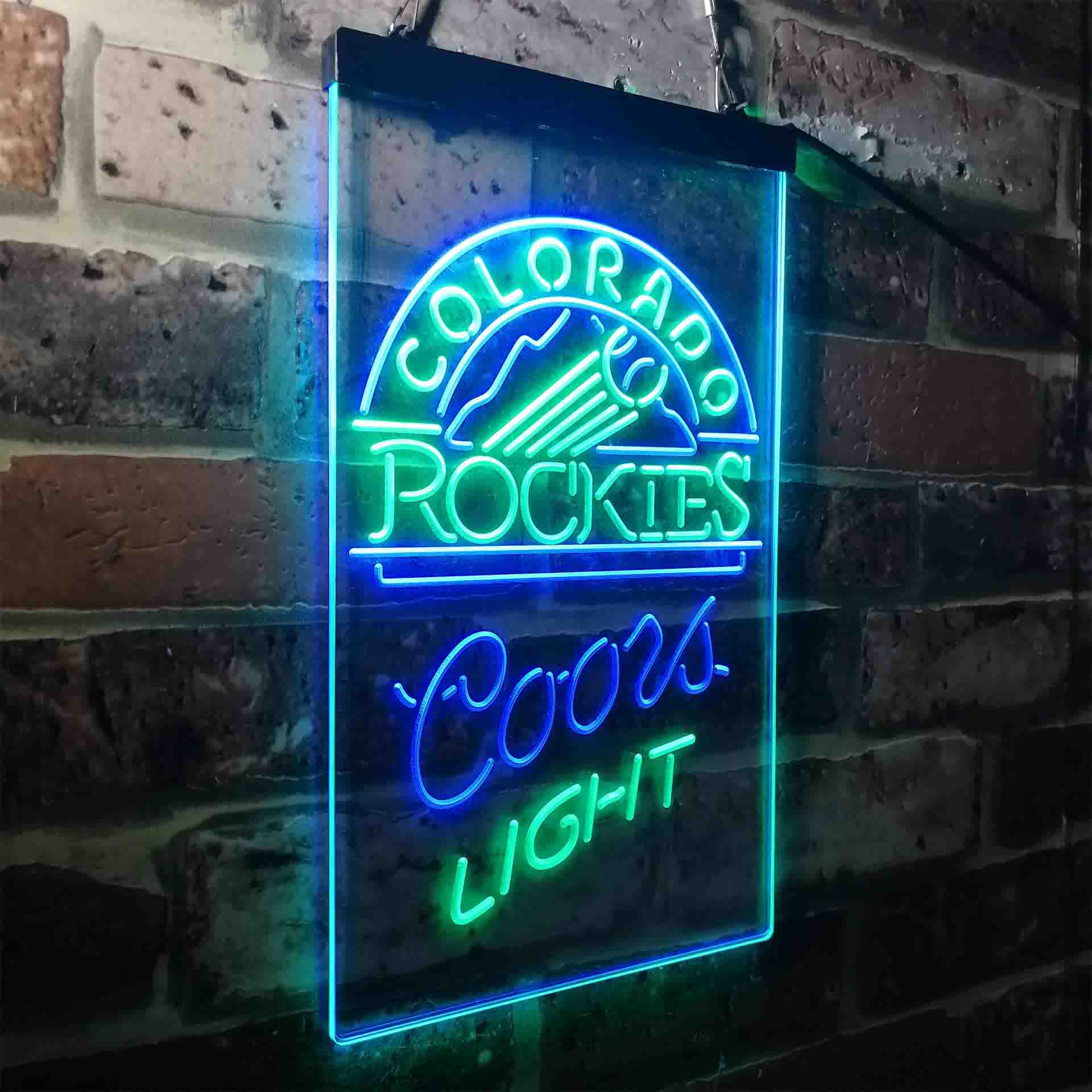 Colorado Rockies Coors Light LED Neon Sign