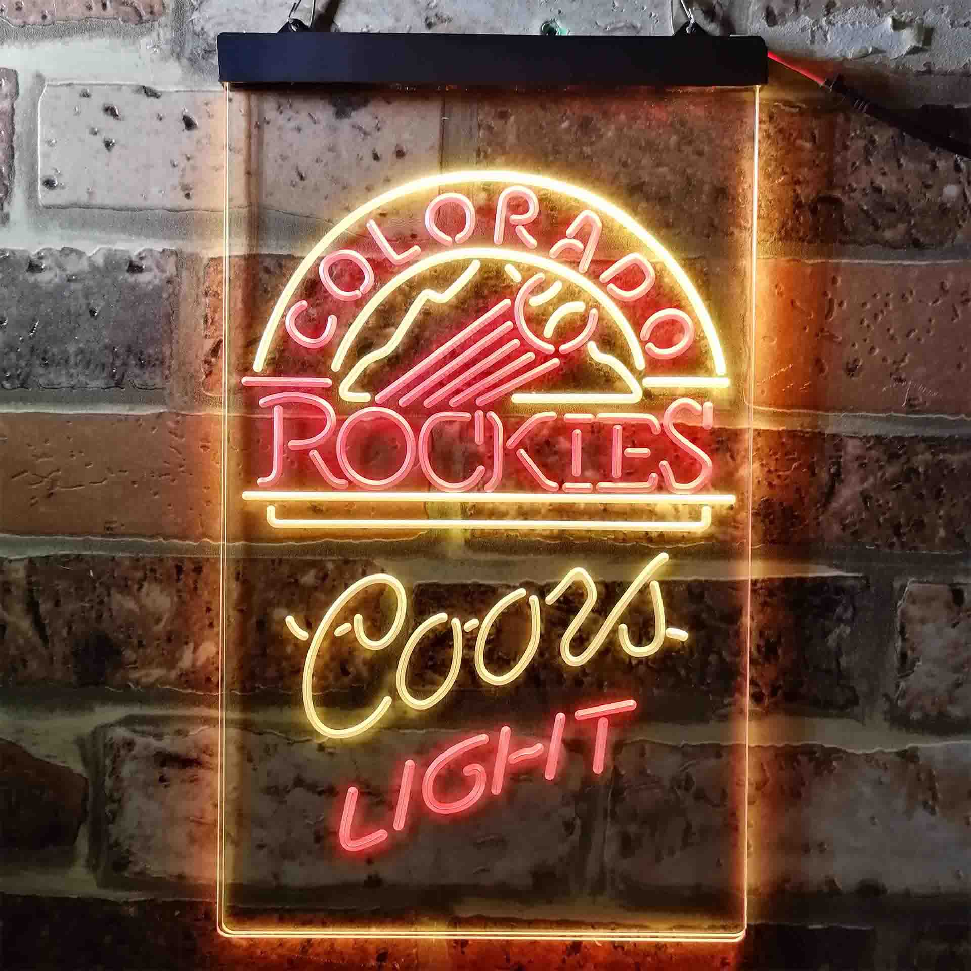 Colorado Rockies Coors Light LED Neon Sign