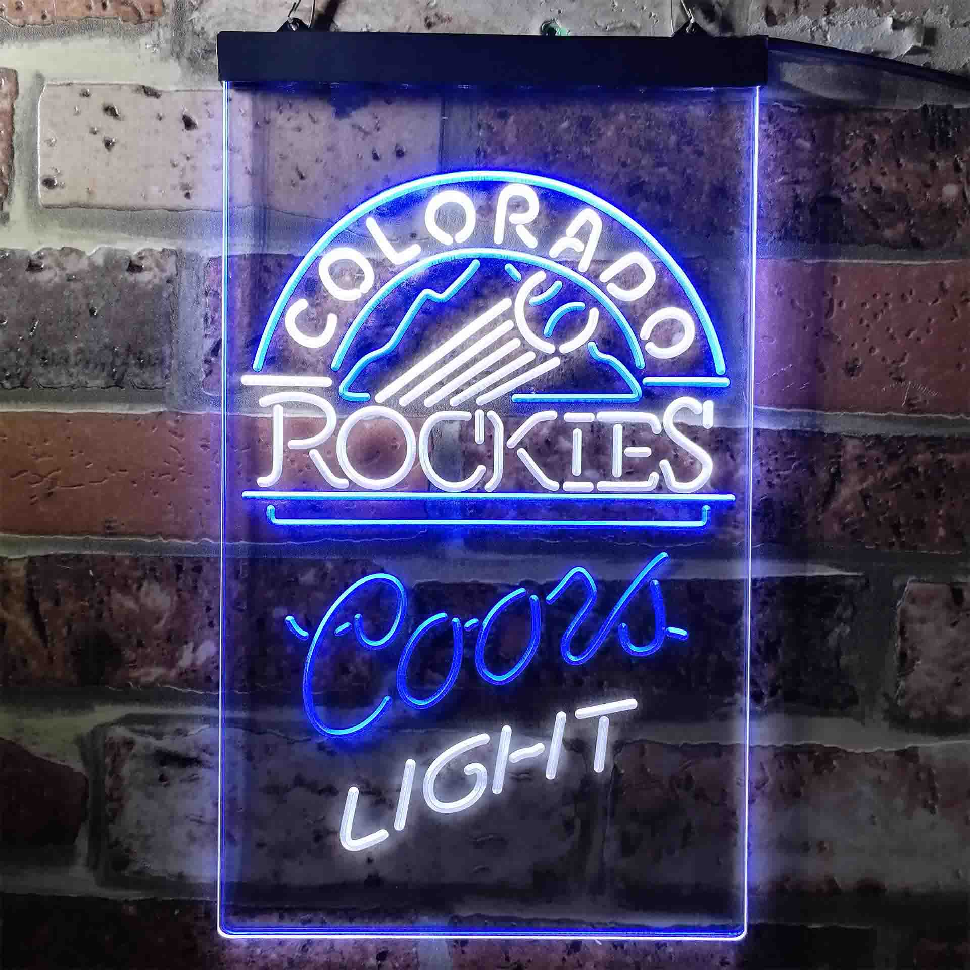 Colorado Rockies Coors Light LED Neon Sign