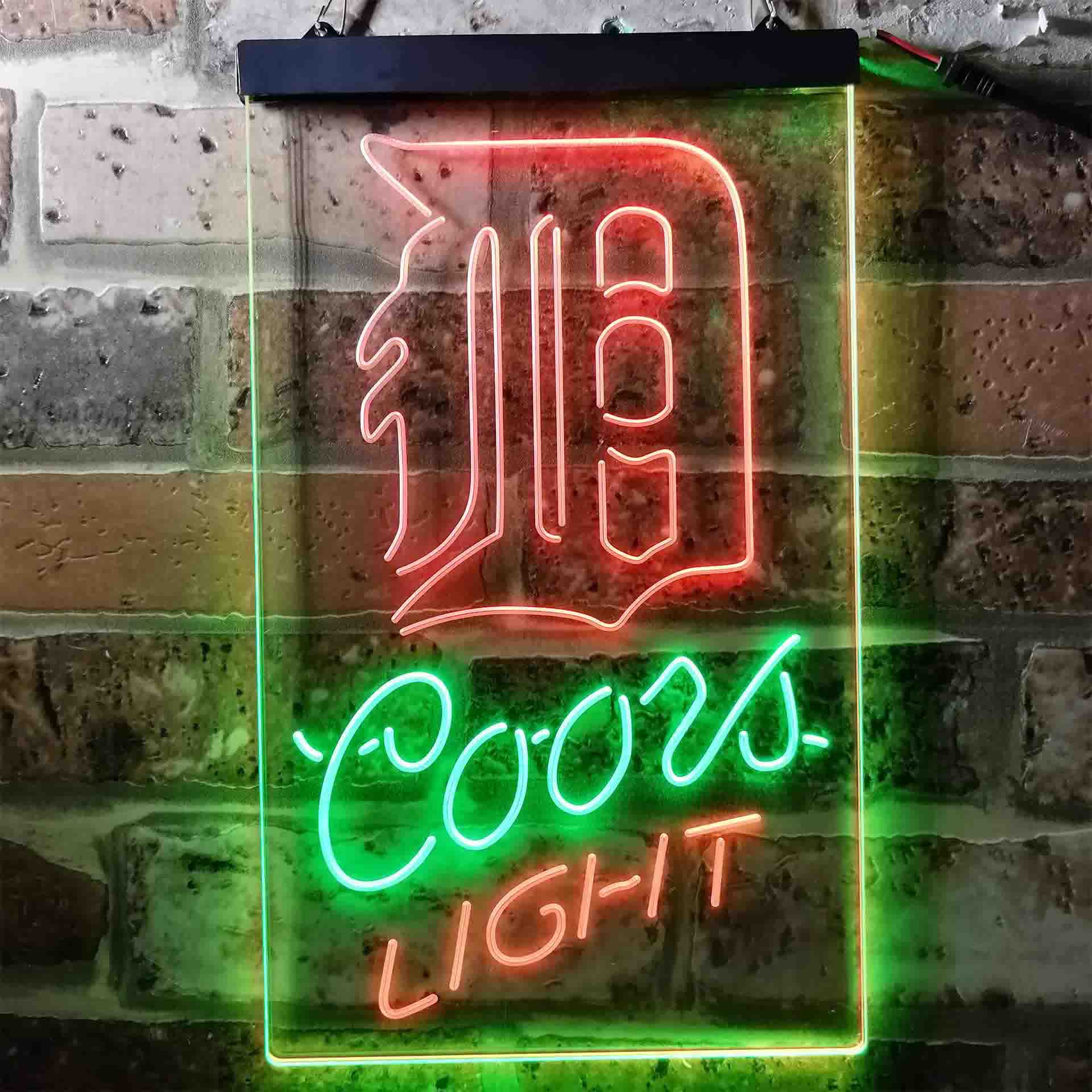 Detroit Tigers Coors Light LED Neon Sign