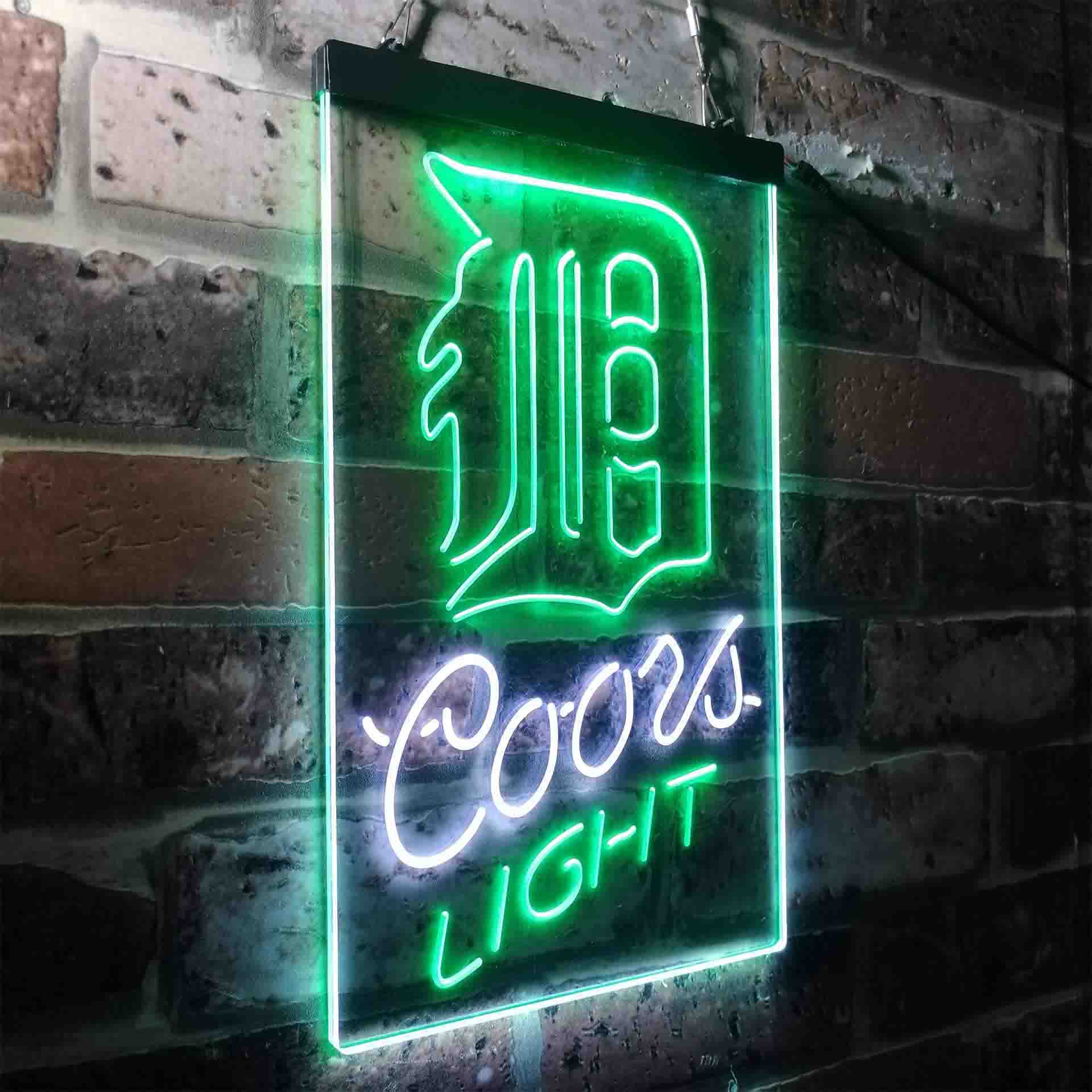 Detroit Tigers Coors Light LED Neon Sign
