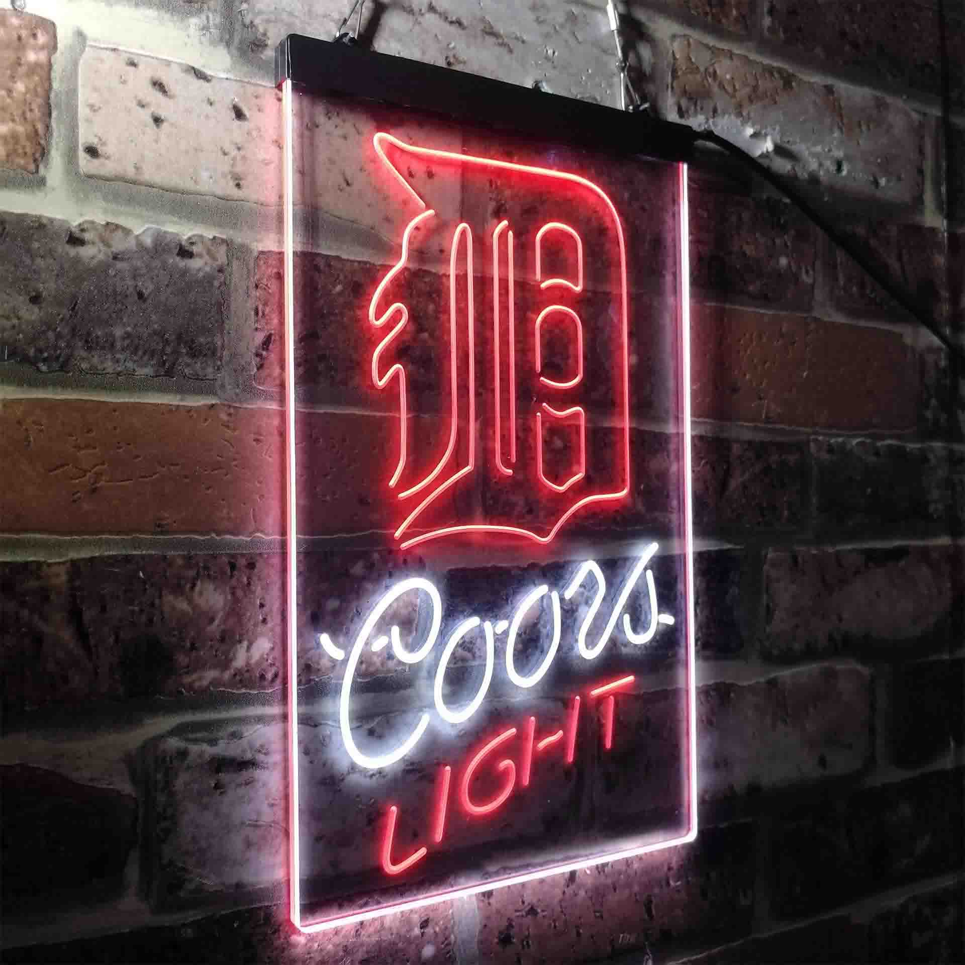 Detroit Tigers Coors Light LED Neon Sign