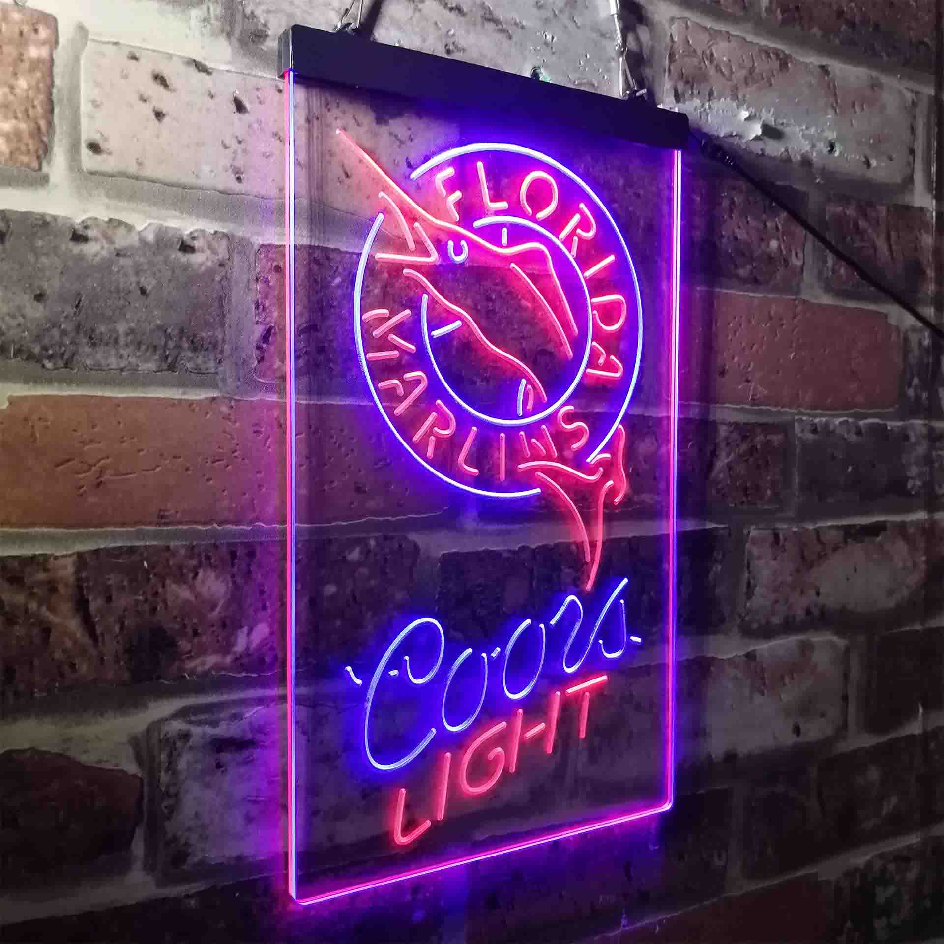 Florida Marlins Coors Light LED Neon Sign