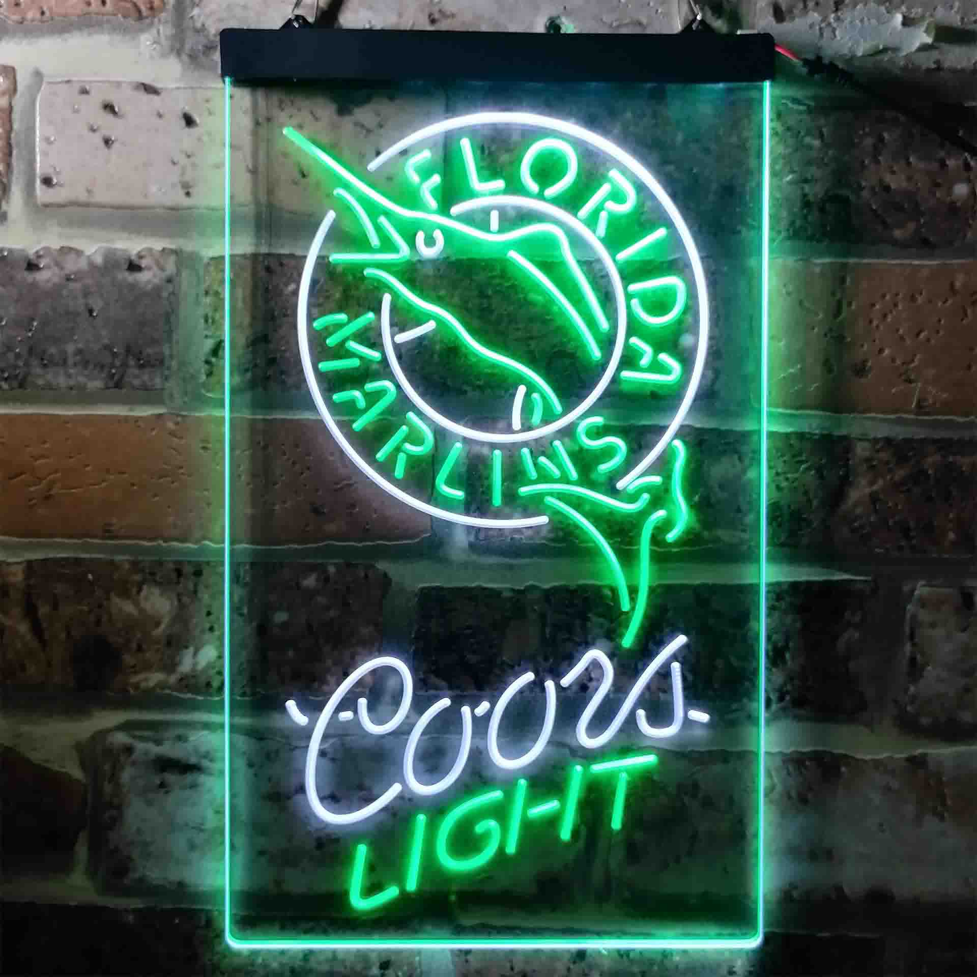 Florida Marlins Coors Light LED Neon Sign