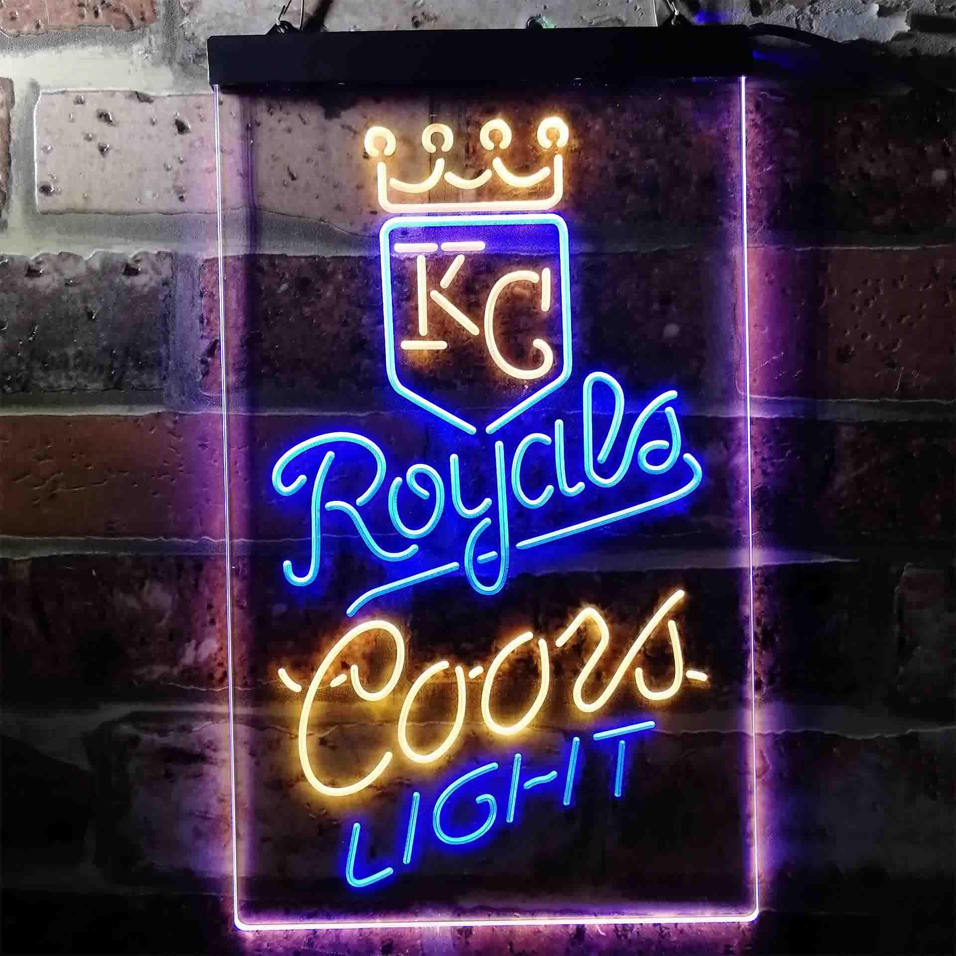 Kansas City Royals Coors Light LED Neon Sign