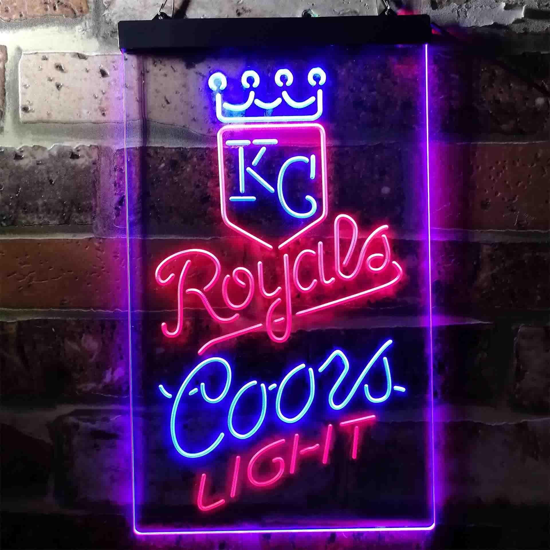 Kansas City Royals Coors Light LED Neon Sign