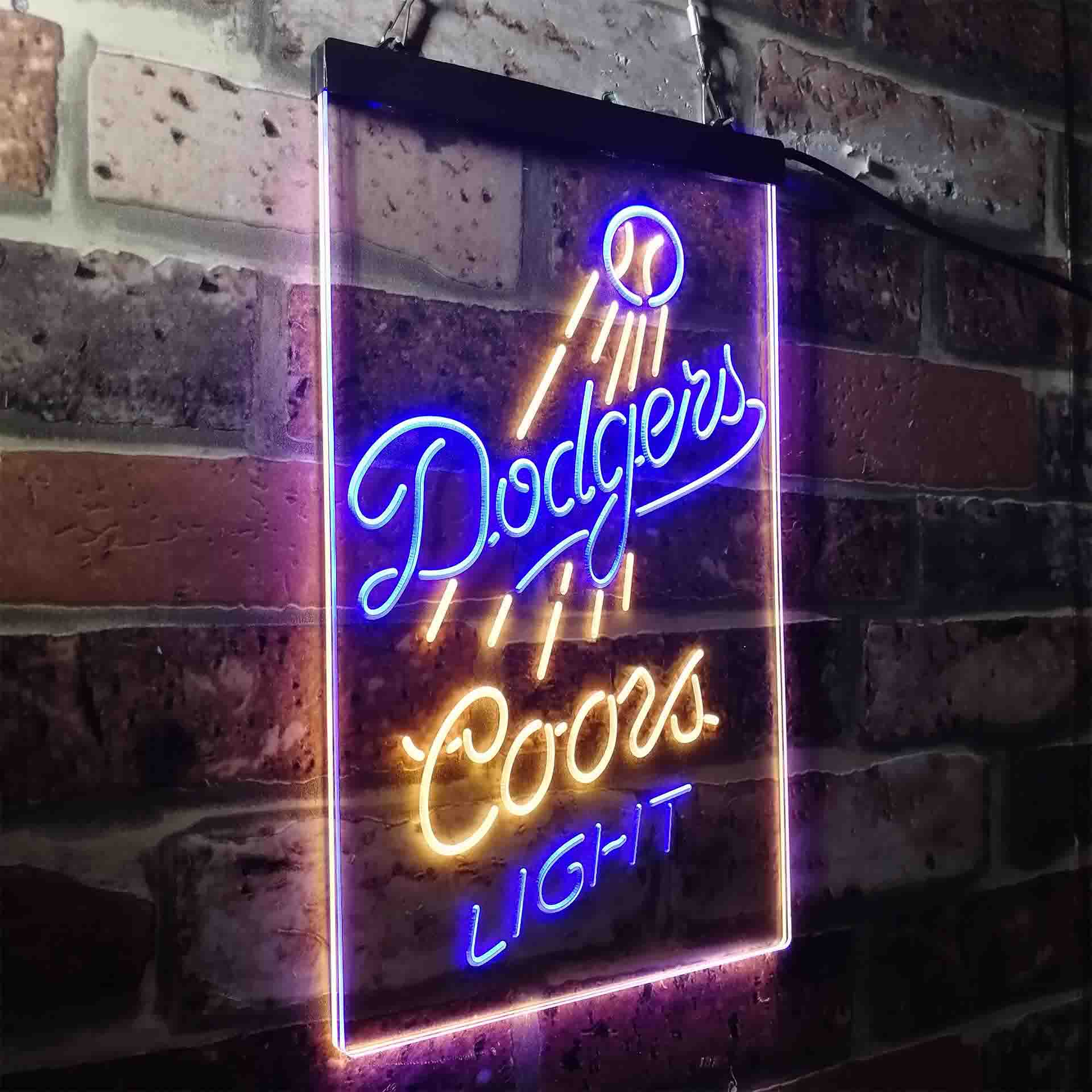 Los Angeles Dodgers Coors Light LED Neon Sign