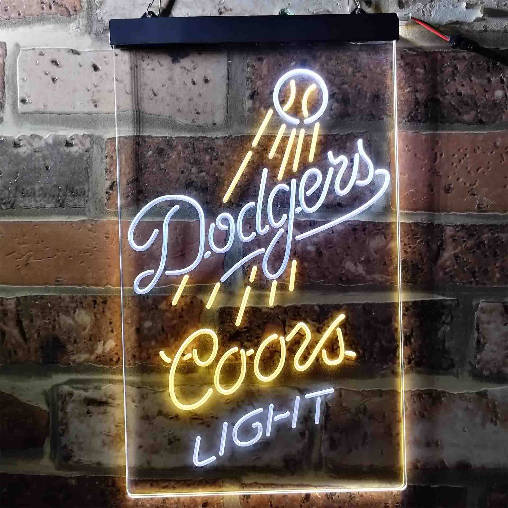 Los Angeles Dodgers Coors Light LED Neon Sign