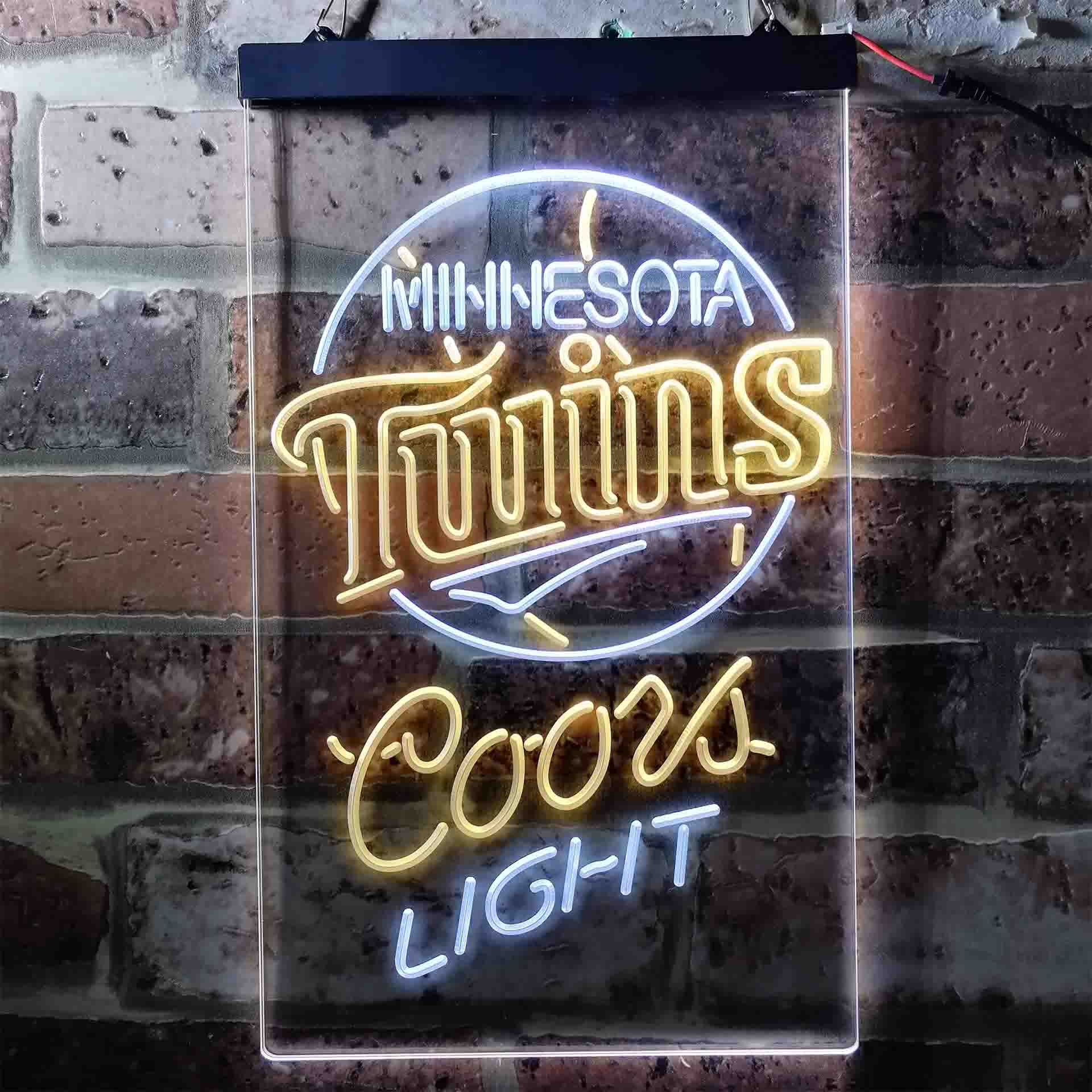 Minnesota Twins Coors Light LED Neon Sign