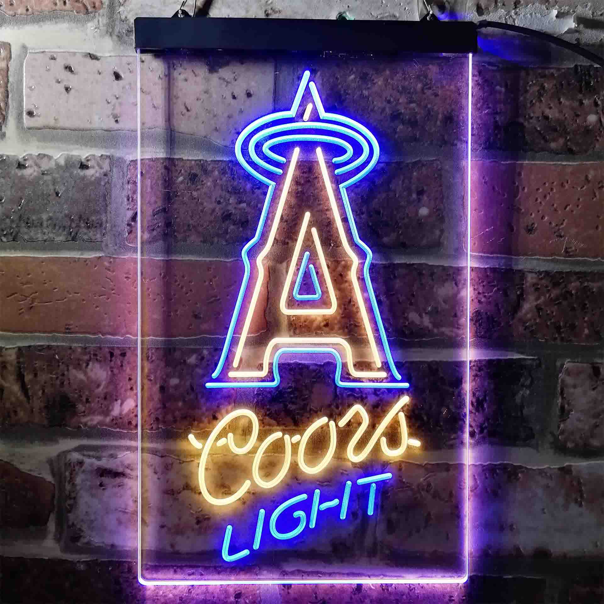 Los Angeles Anaheim Angels Coors Light LED Neon Sign