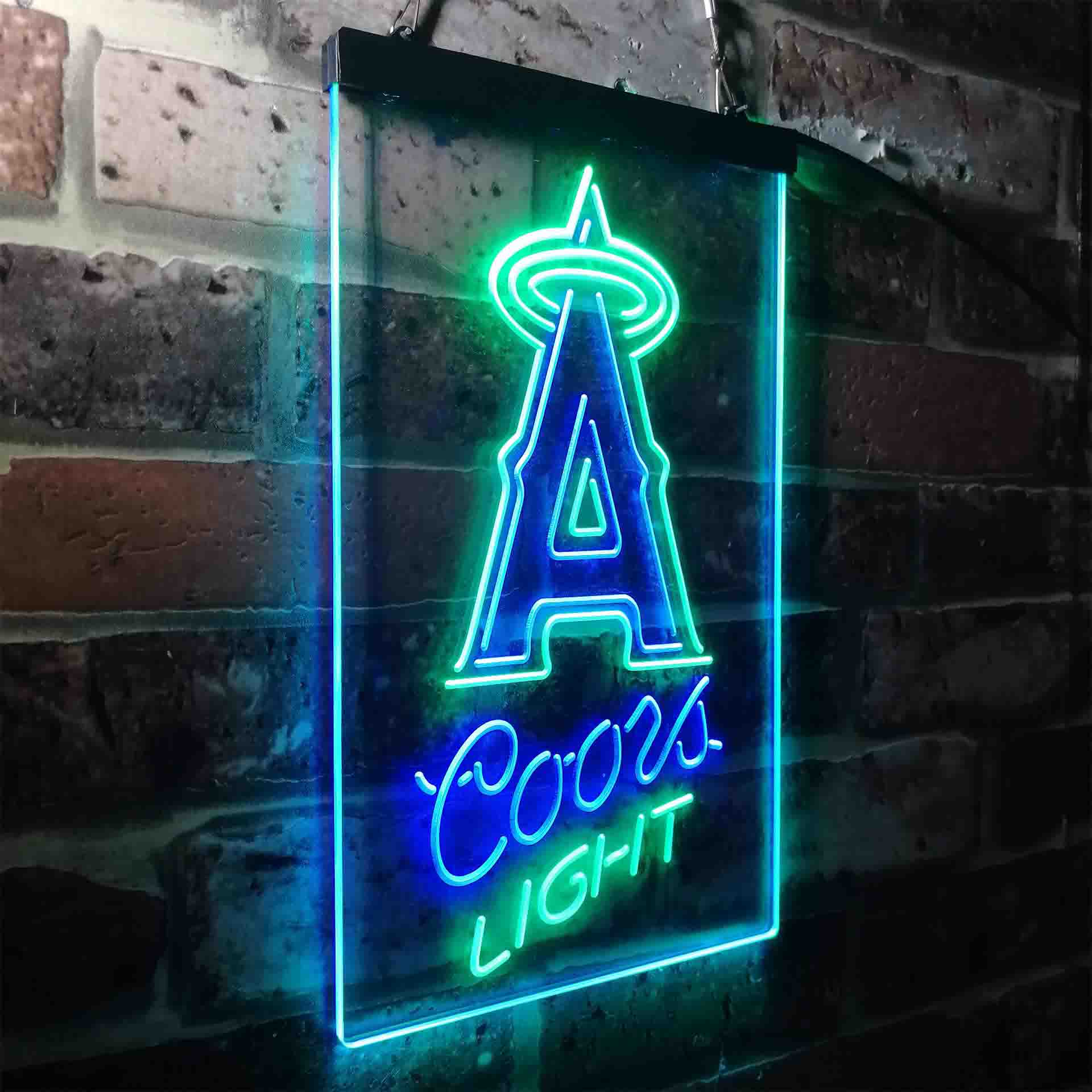 Los Angeles Anaheim Angels Coors Light LED Neon Sign