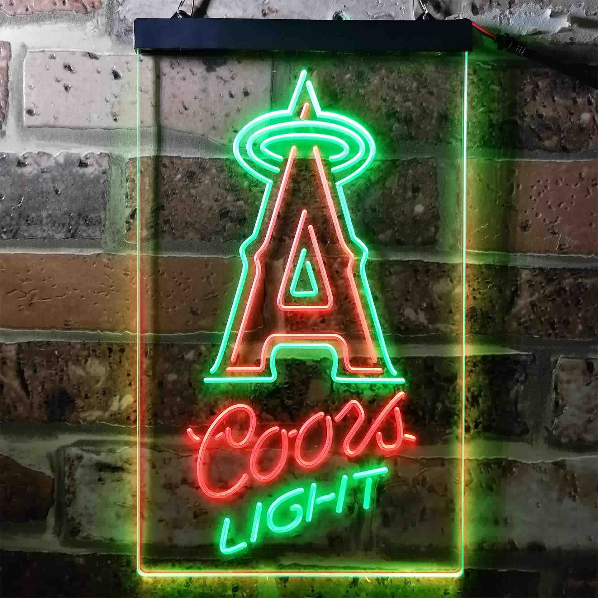 Los Angeles Anaheim Angels Coors Light LED Neon Sign