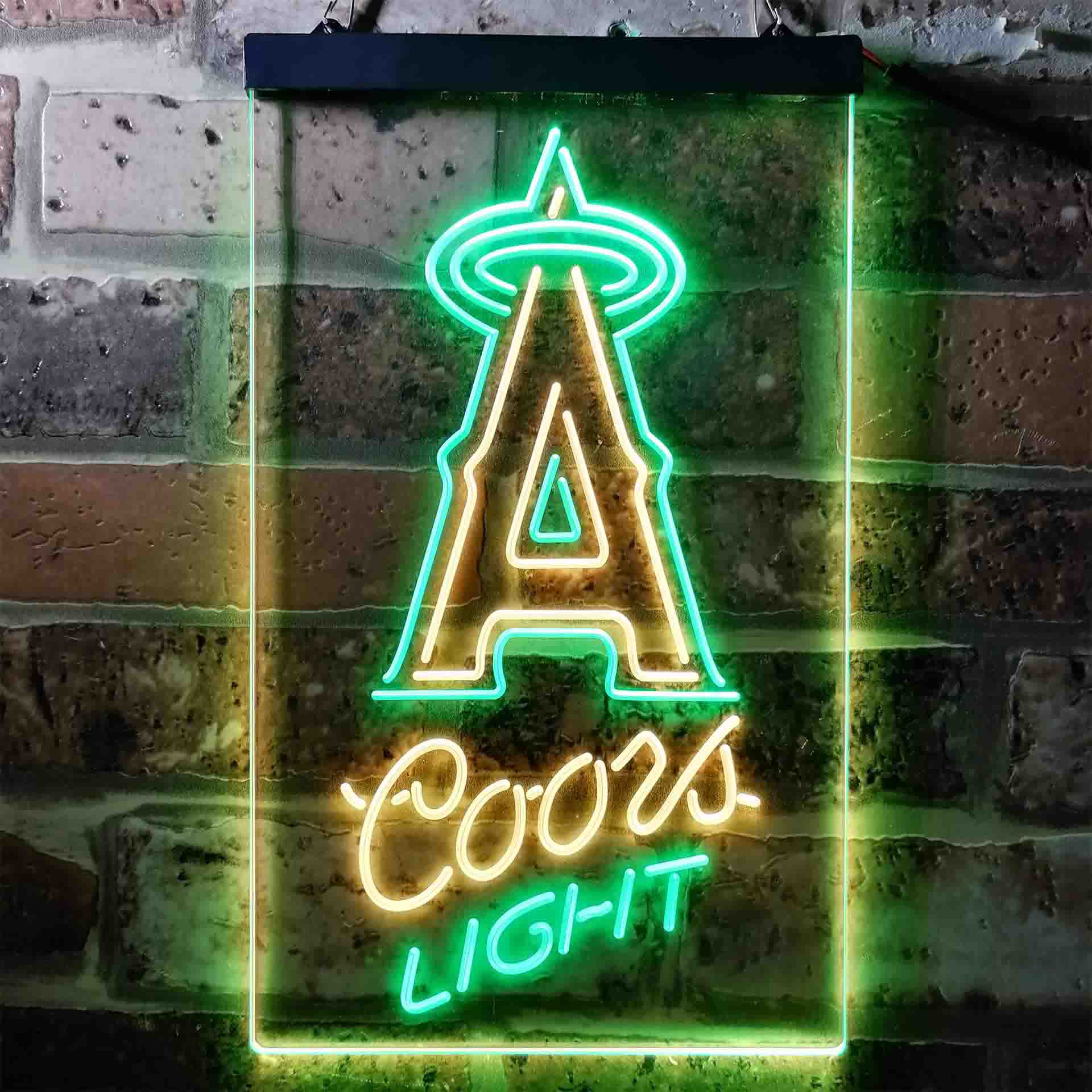 Los Angeles Anaheim Angels Coors Light LED Neon Sign