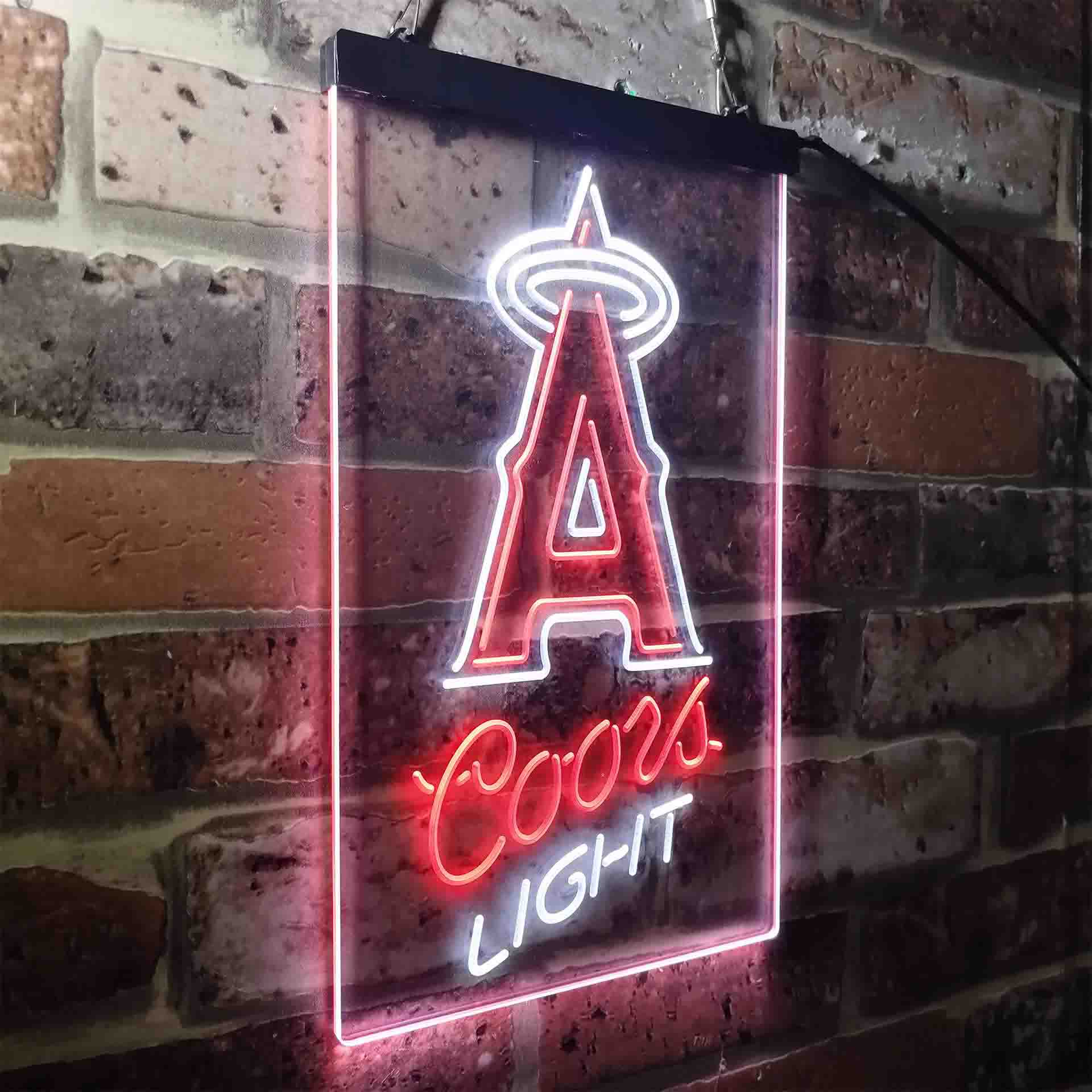 Los Angeles Anaheim Angels Coors Light LED Neon Sign