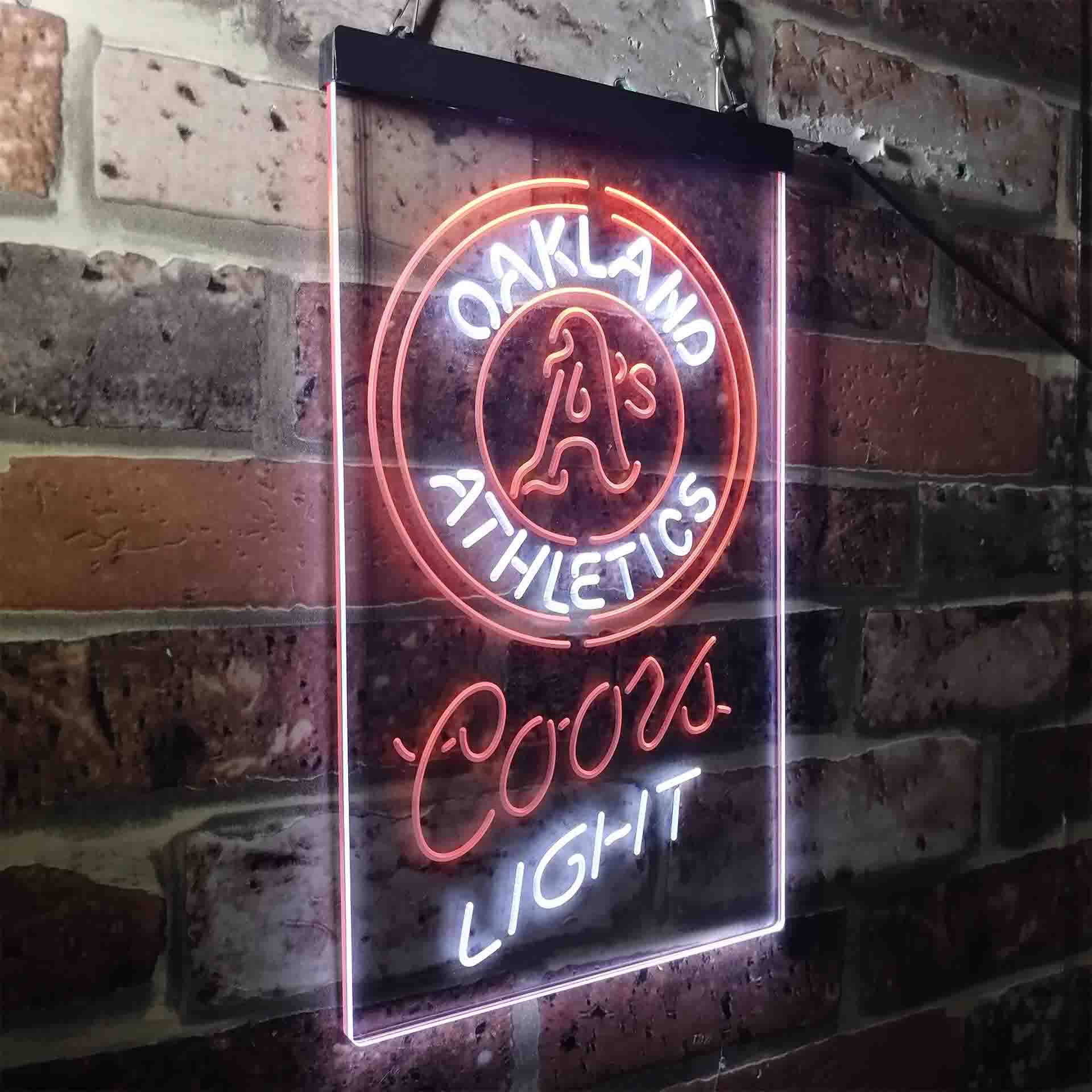 Oakland Athletics Coors Light LED Neon Sign