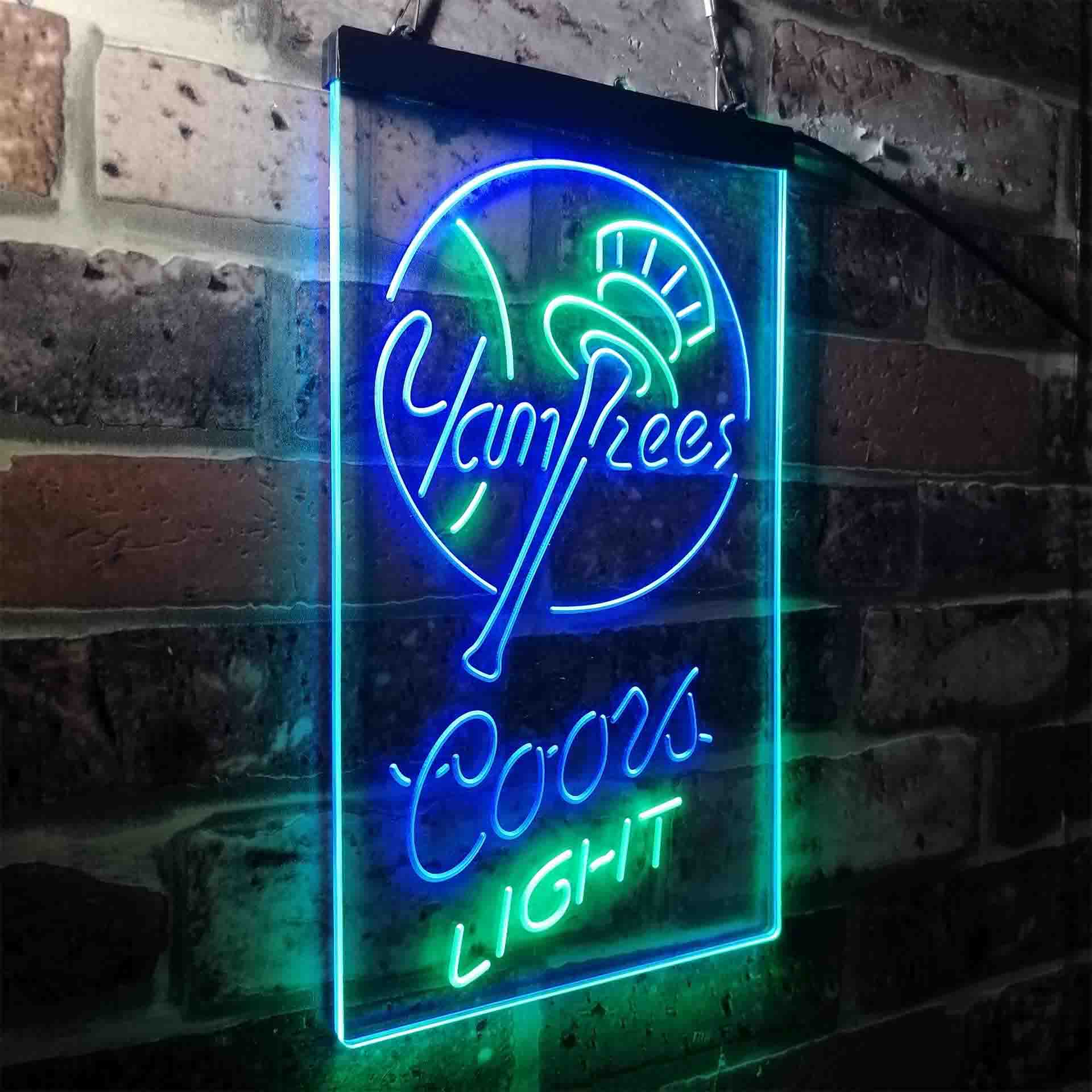 New York Yankees Coors Light LED Neon Sign