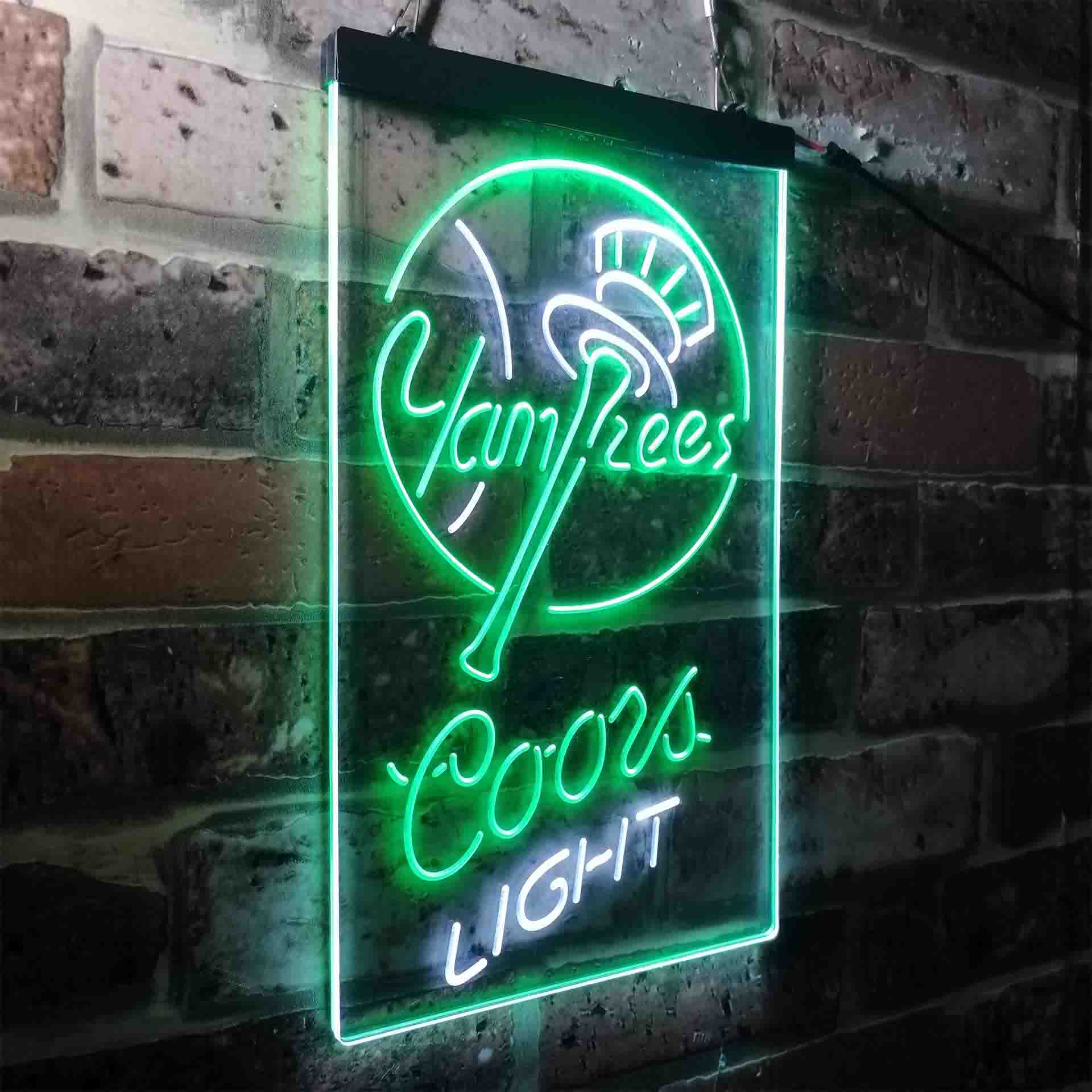 New York Yankees Coors Light LED Neon Sign