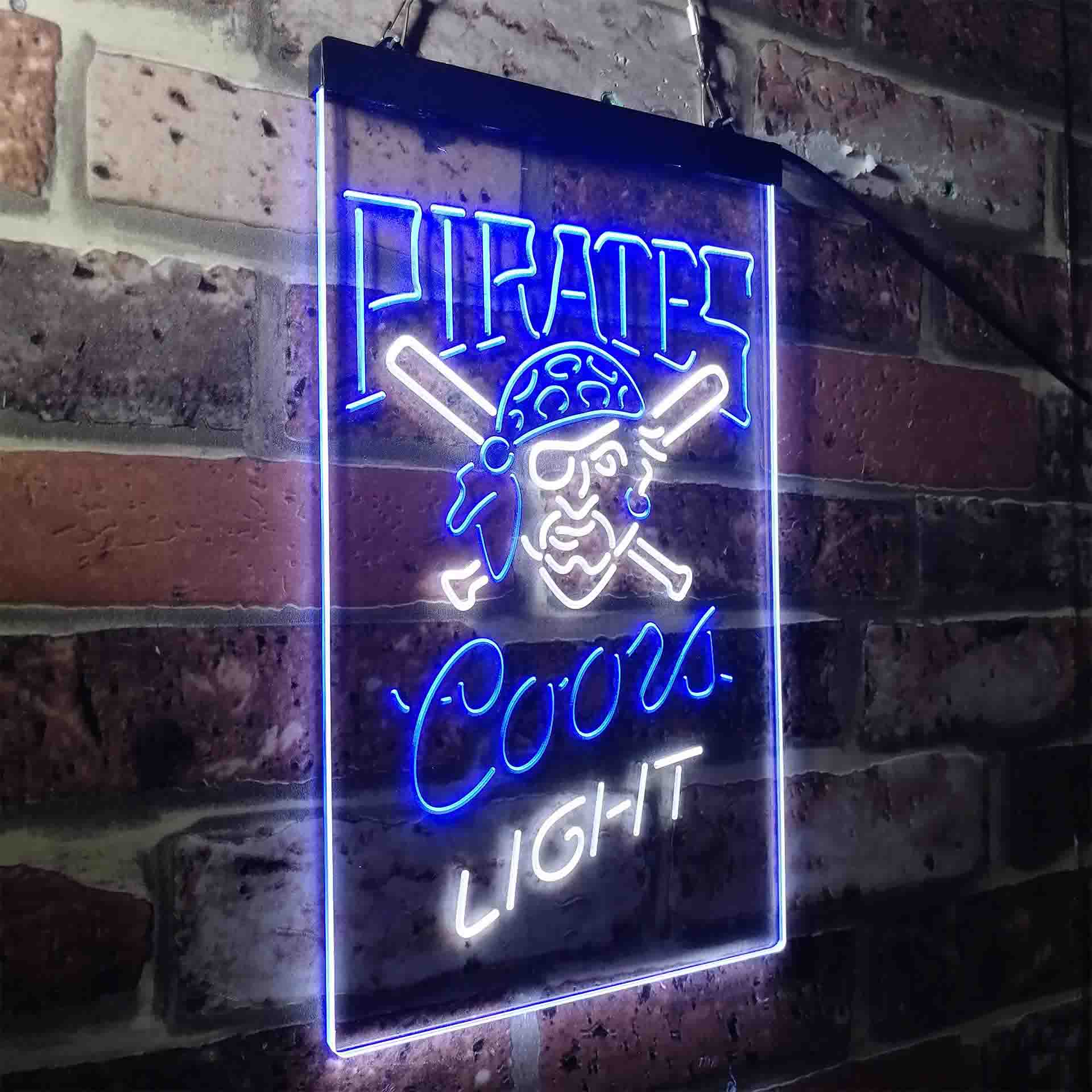 Pittsburgh Pirates Coors Light LED Neon Sign