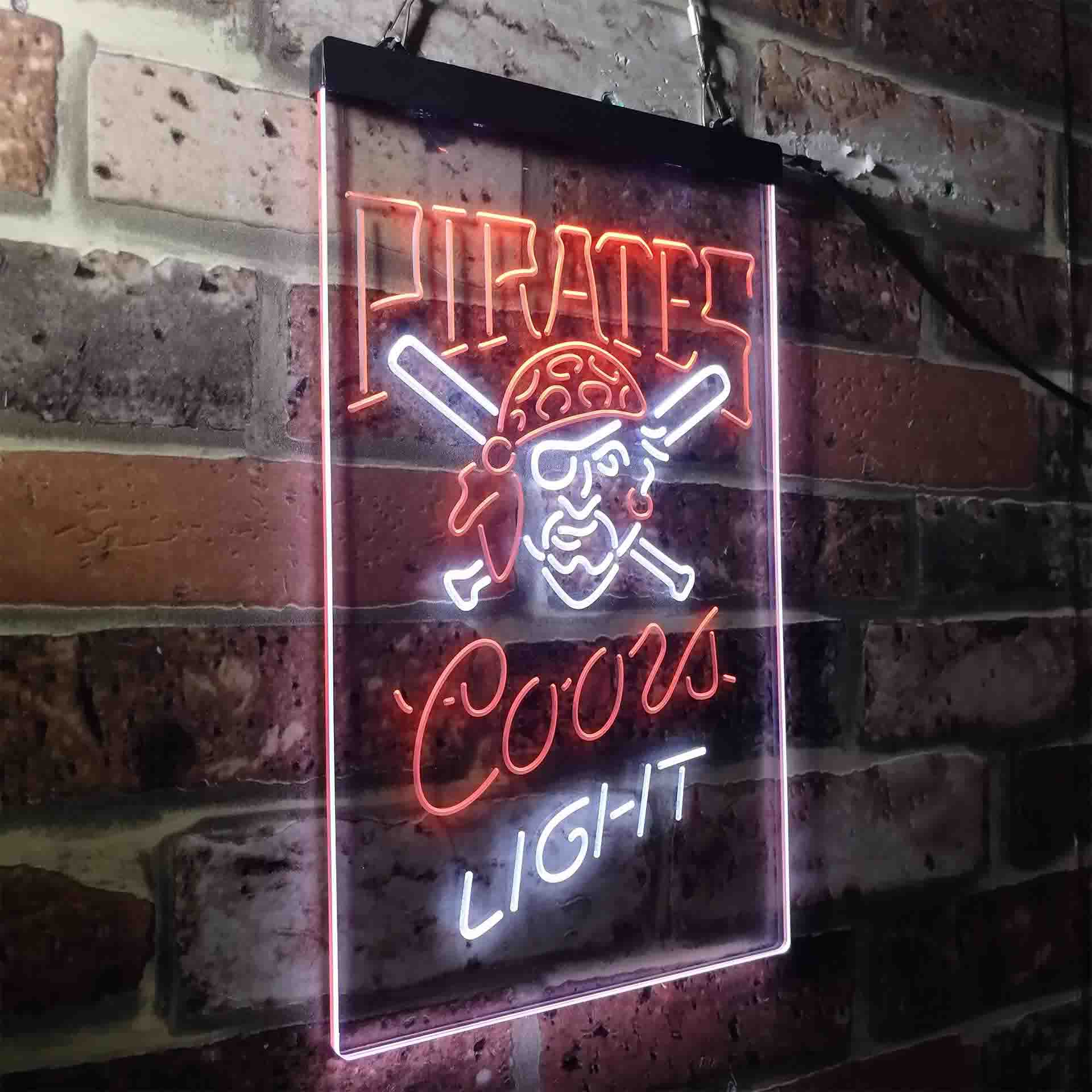 Pittsburgh Pirates Coors Light LED Neon Sign