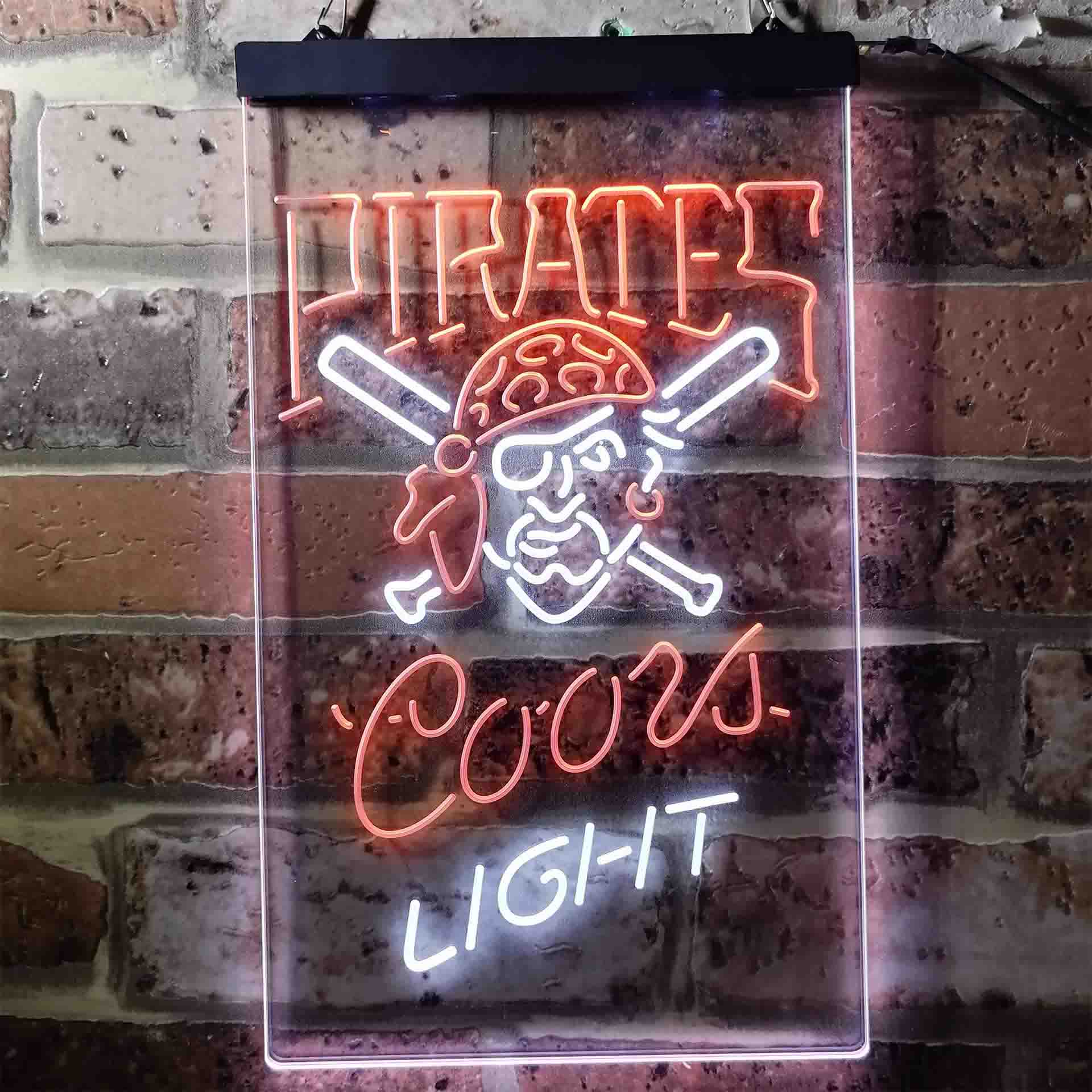 Pittsburgh Pirates Coors Light LED Neon Sign