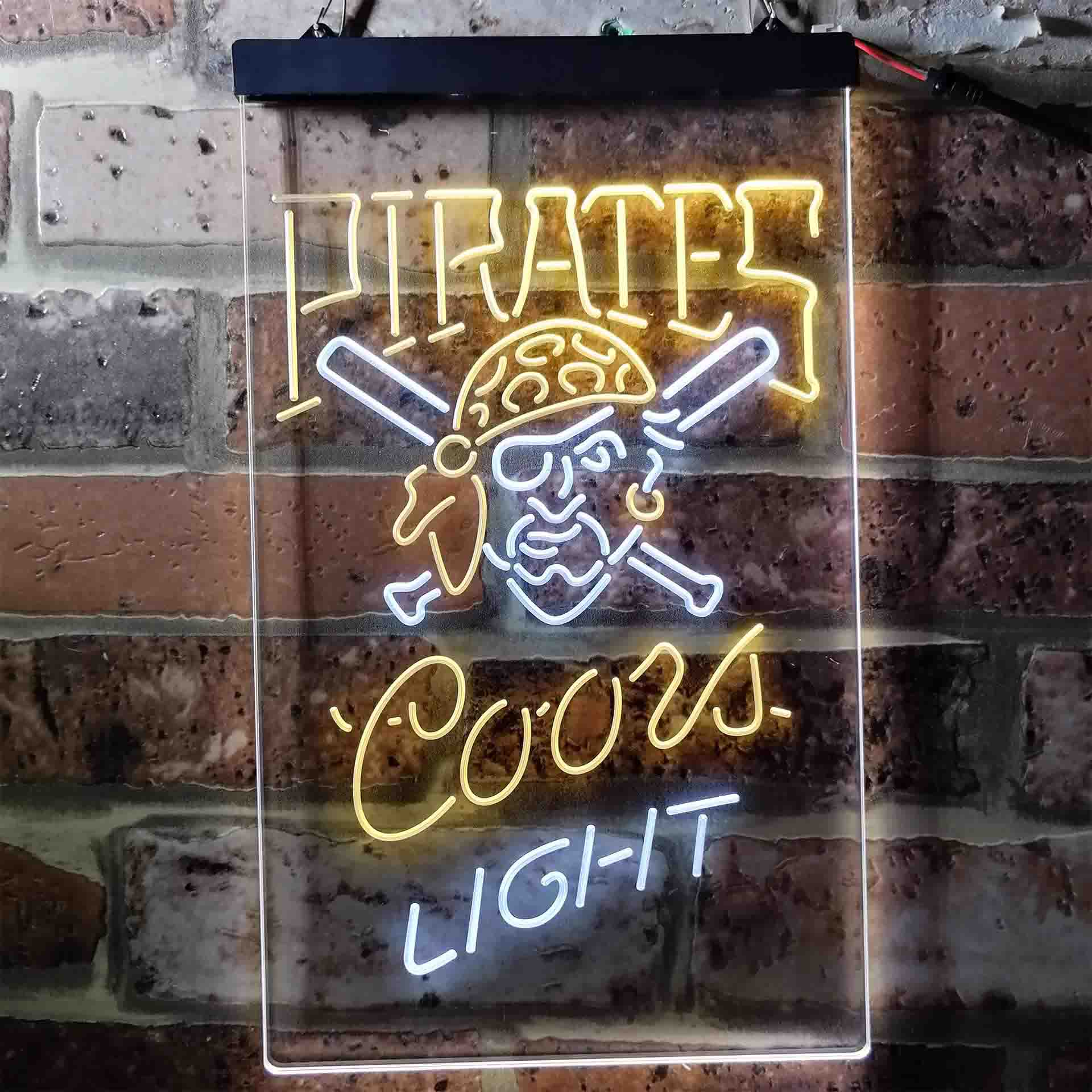 Pittsburgh Pirates Coors Light LED Neon Sign