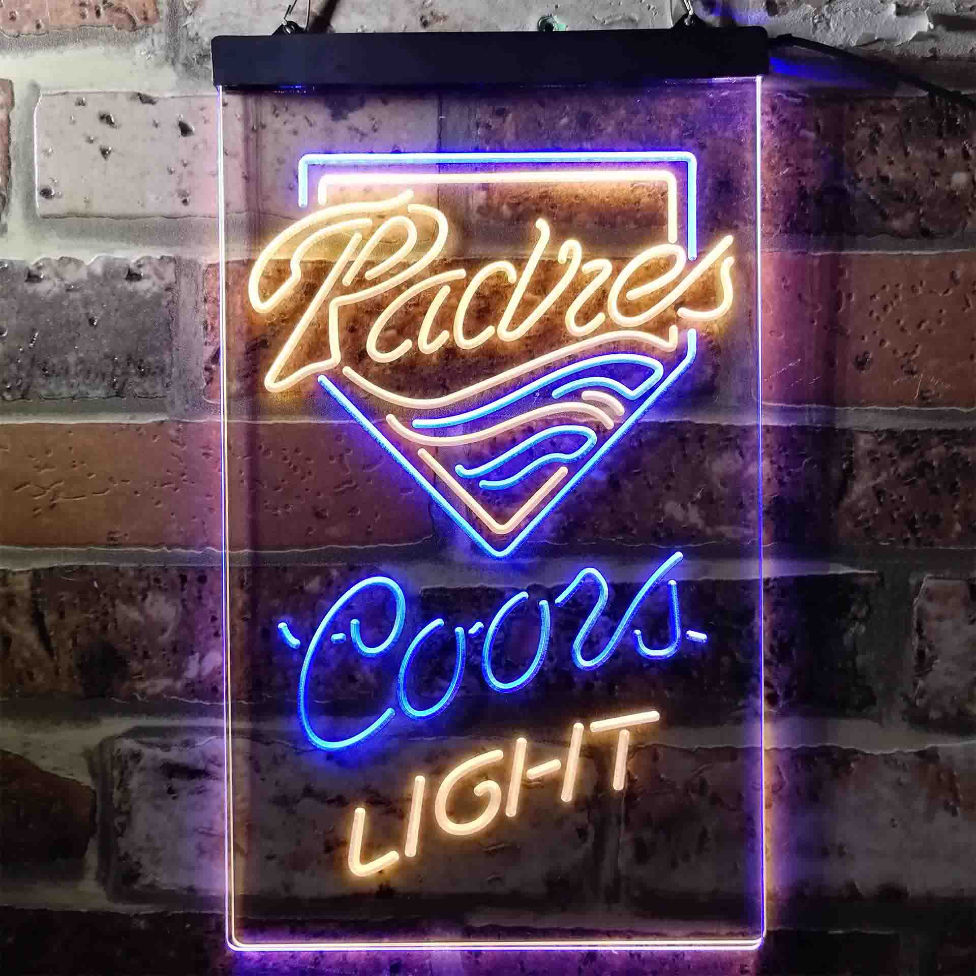 San Diego Padres Coors Light LED Neon Sign