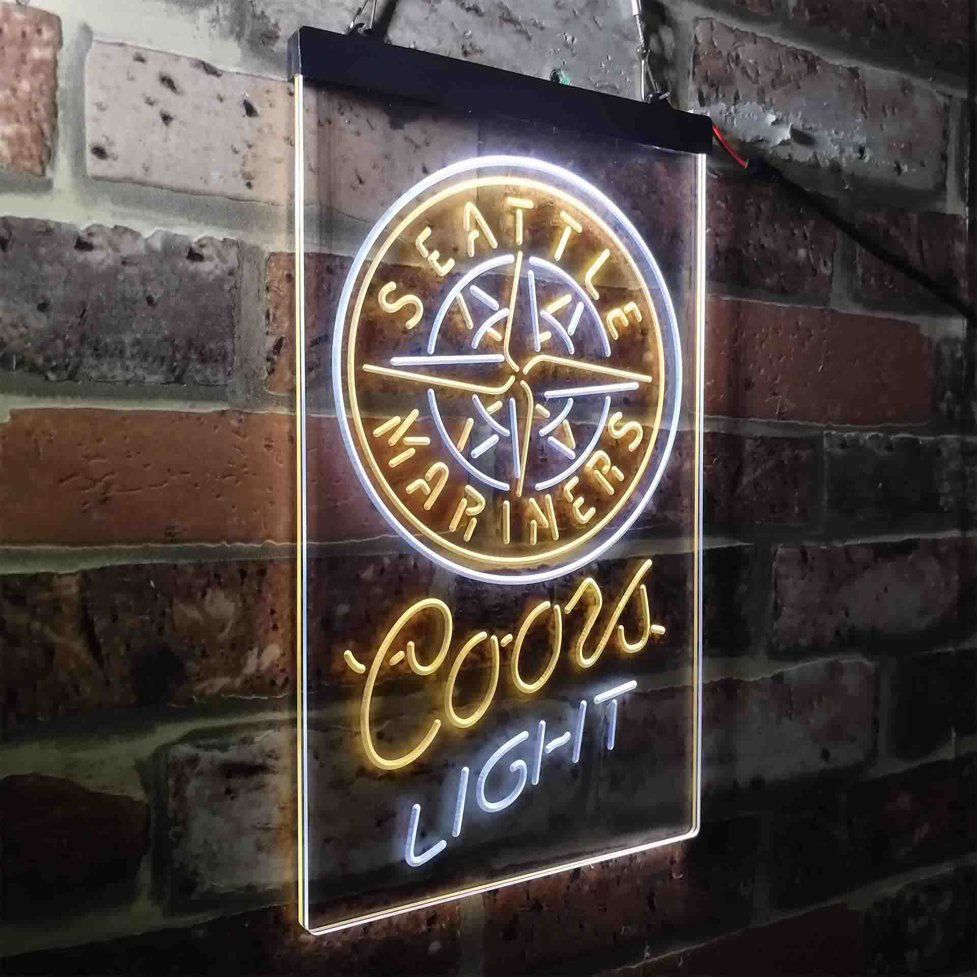 Seattle Mariners Coors Light LED Neon Sign