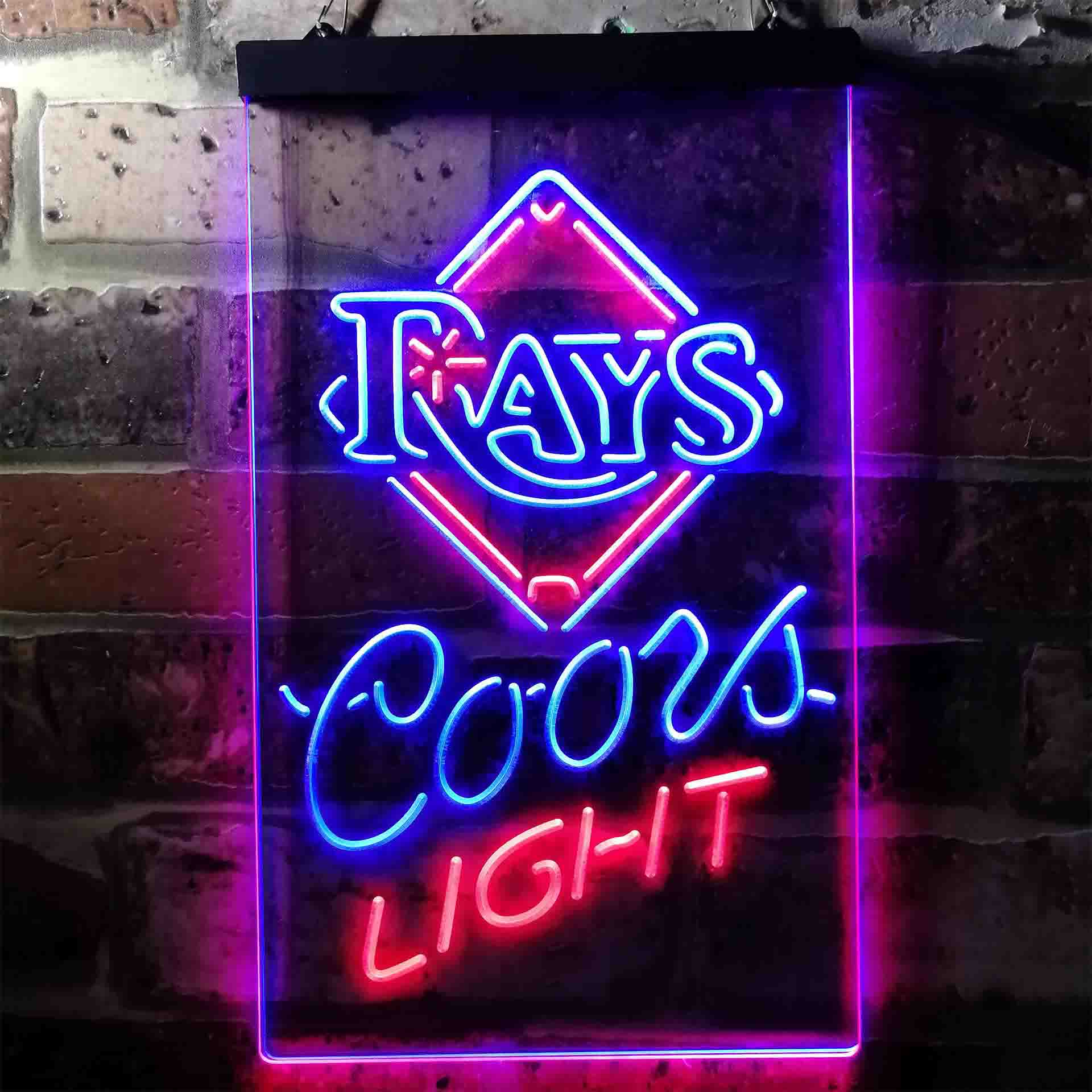 Tampa Bay Rays Coors Light LED Neon Sign