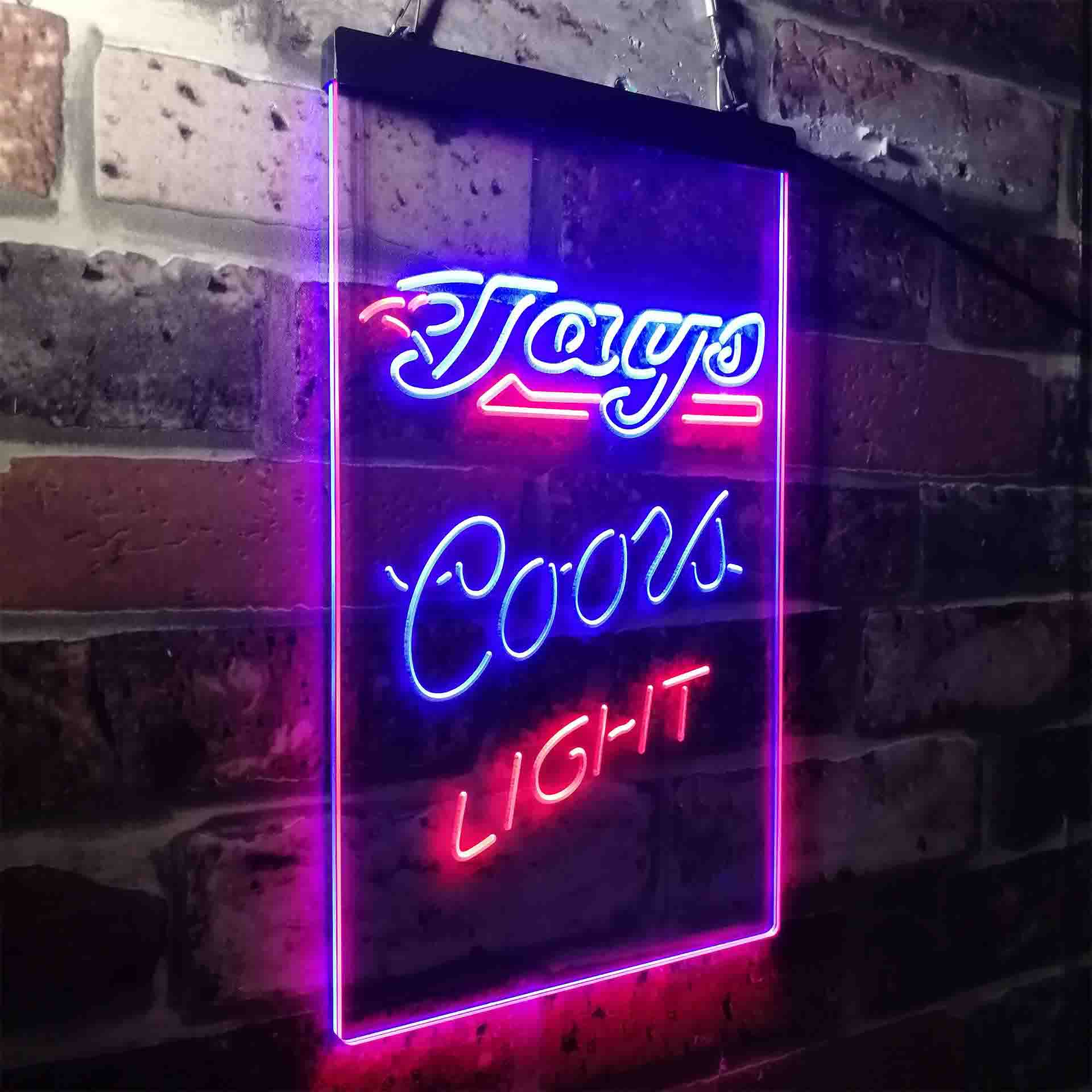 Toronto Blue Jays Coors Light LED Neon Sign